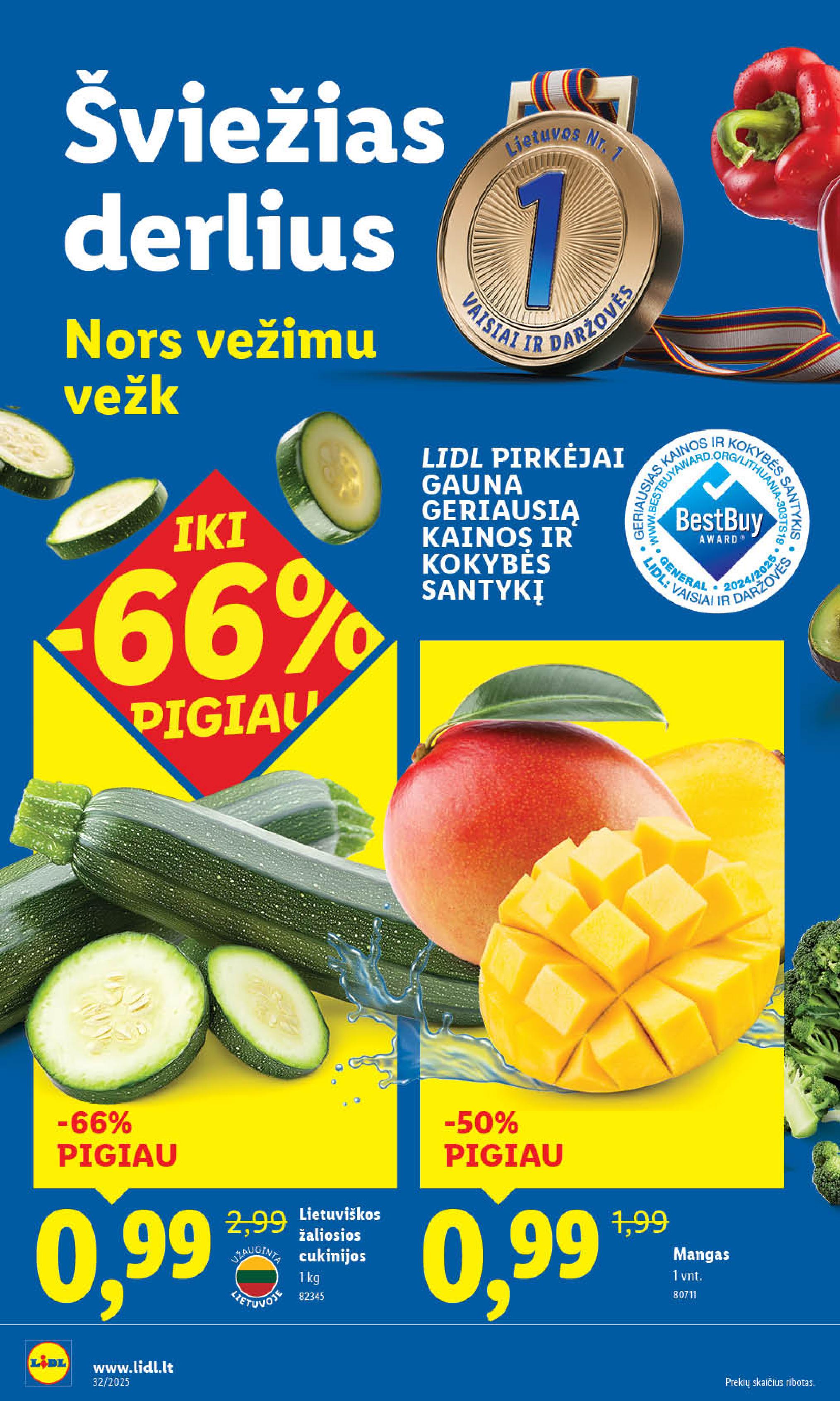 Naujausias LIDL kaininis katalogas 2025.08.04 - 2025.08.10