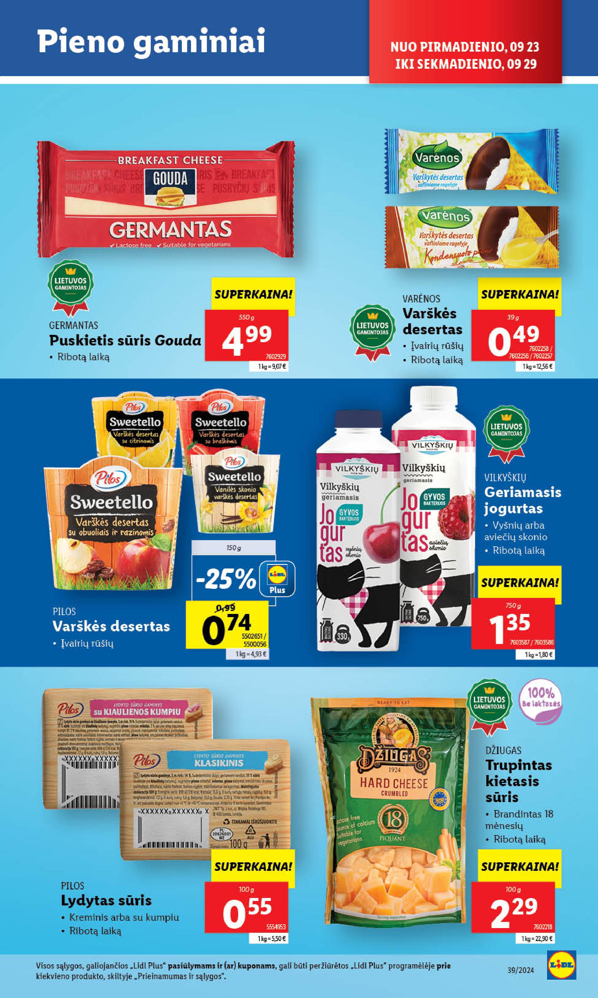 Naujausias LIDL kaininis katalogas 2024.09.23 - 2024.09.29