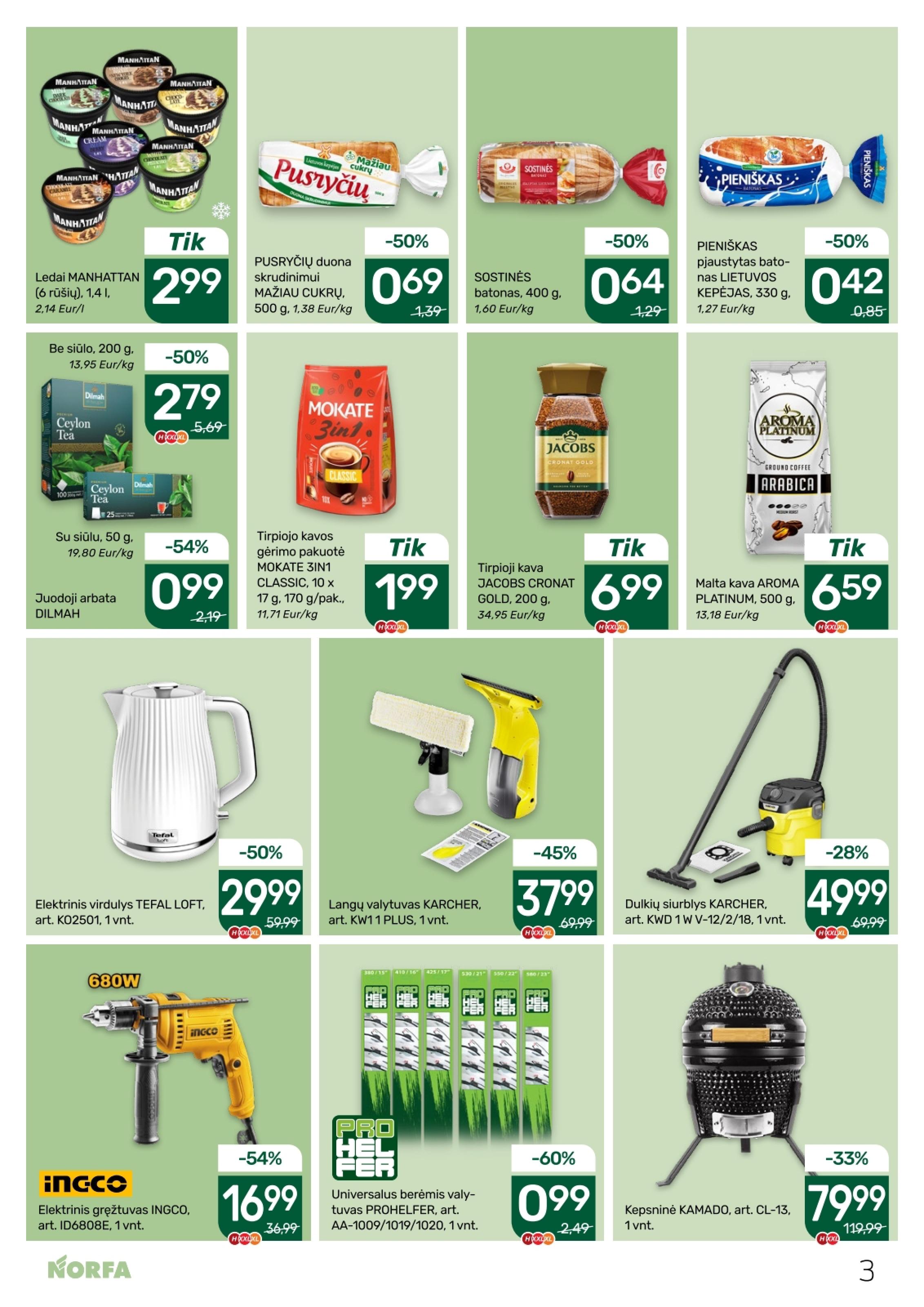 Naujausias NORFA kaininis katalogas 2026.02.19 - 2026.03.04