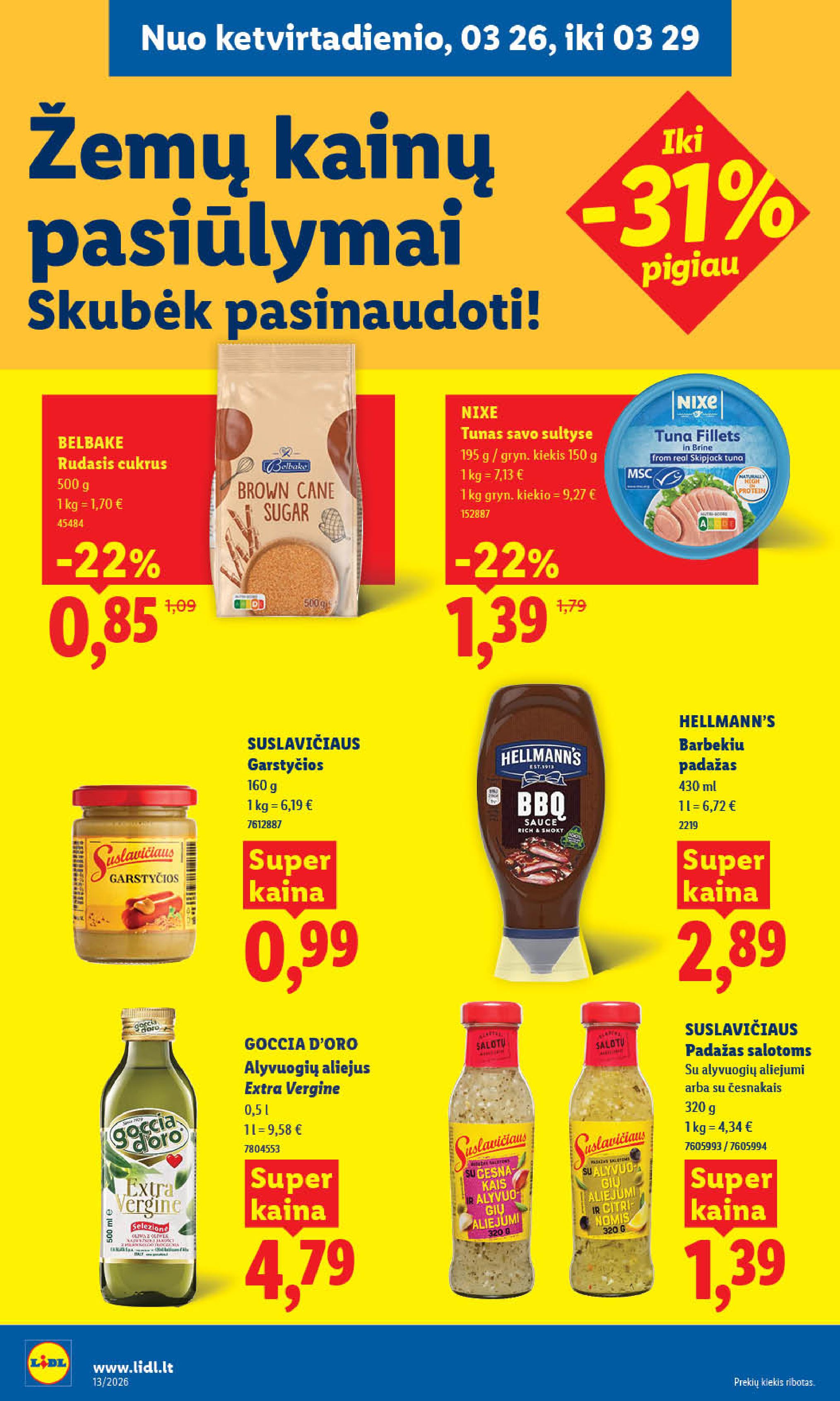 Naujausias LIDL kaininis katalogas 2026.03.23 - 2026.03.29