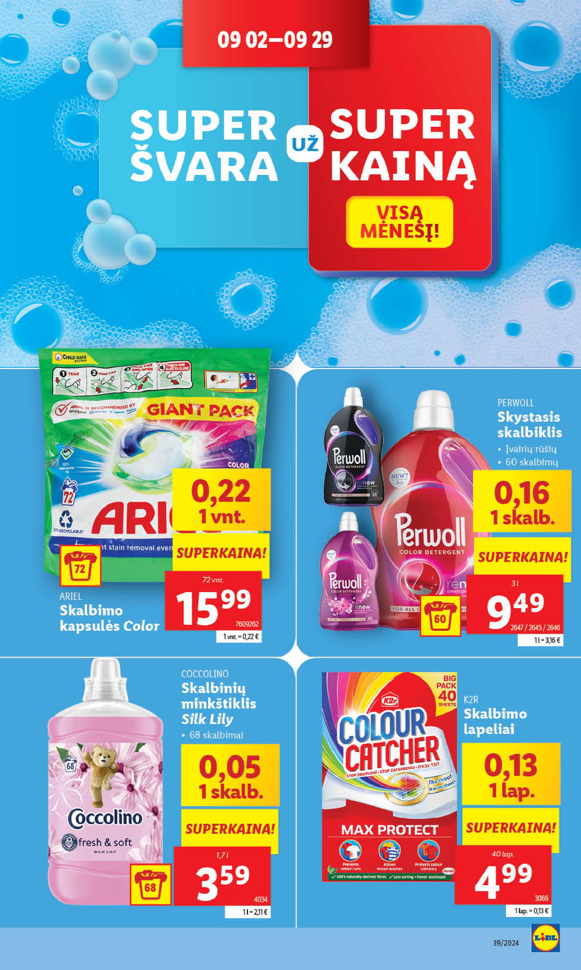 Naujausias LIDL kaininis katalogas 2024.09.23 - 2024.09.29