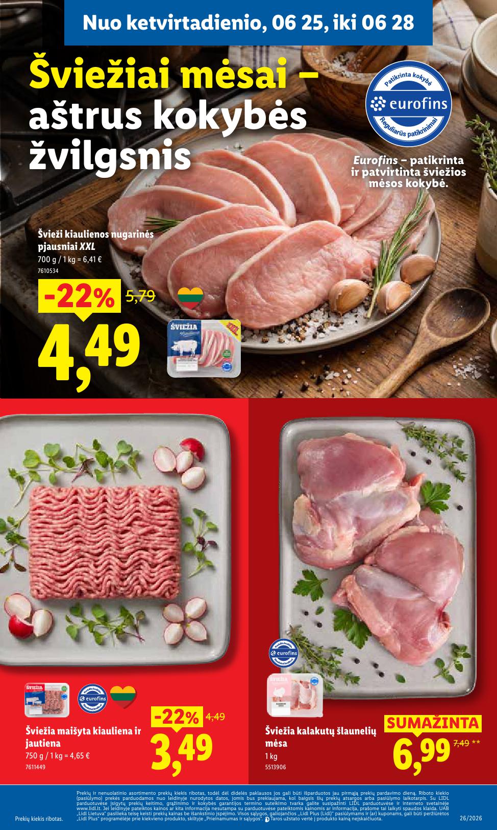 LIDL akcijų ir nuolaidų leidinys 2026.06.22 - 2026.06.28