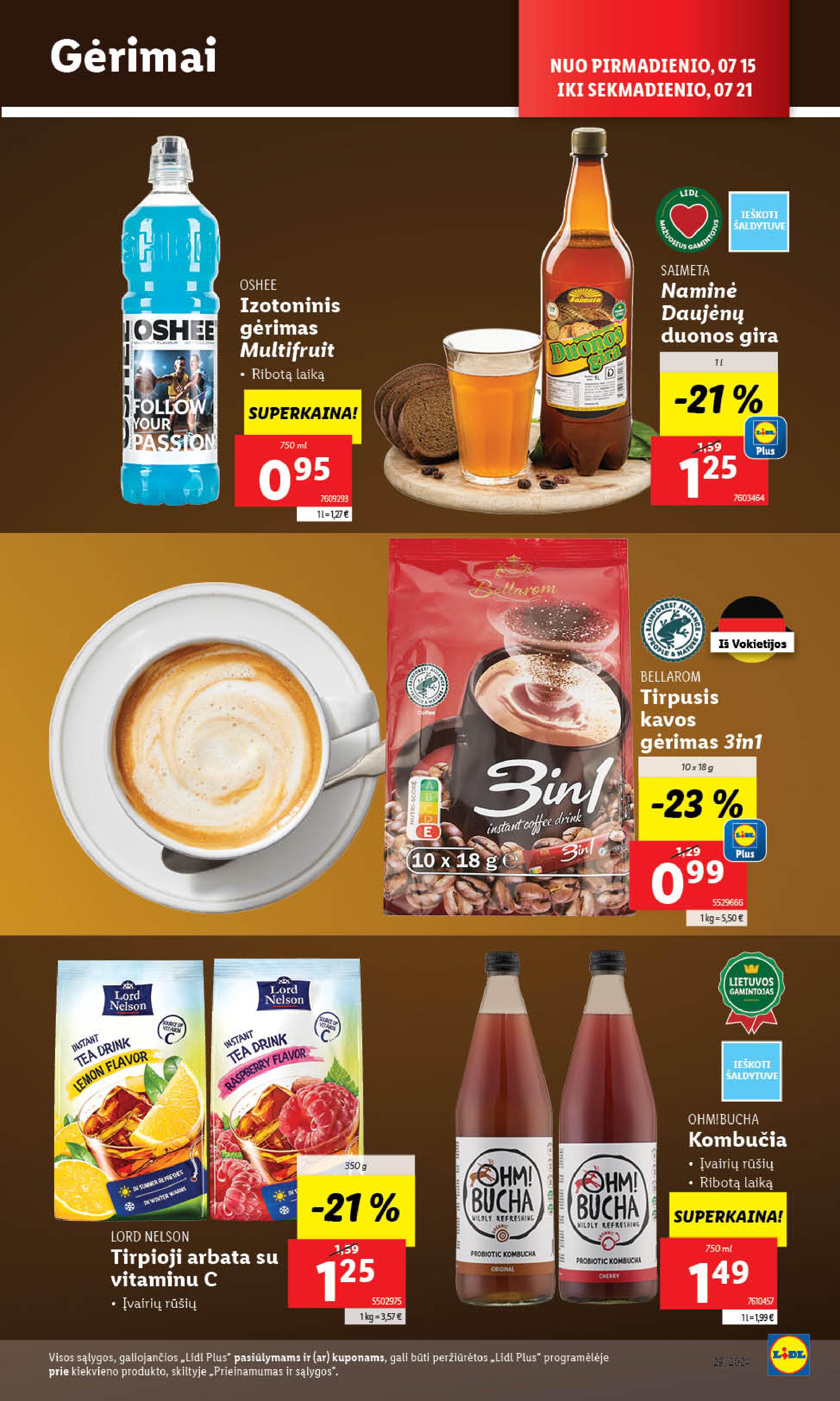 Naujausias LIDL kaininis katalogas 2024.07.15 - 2024.07.21