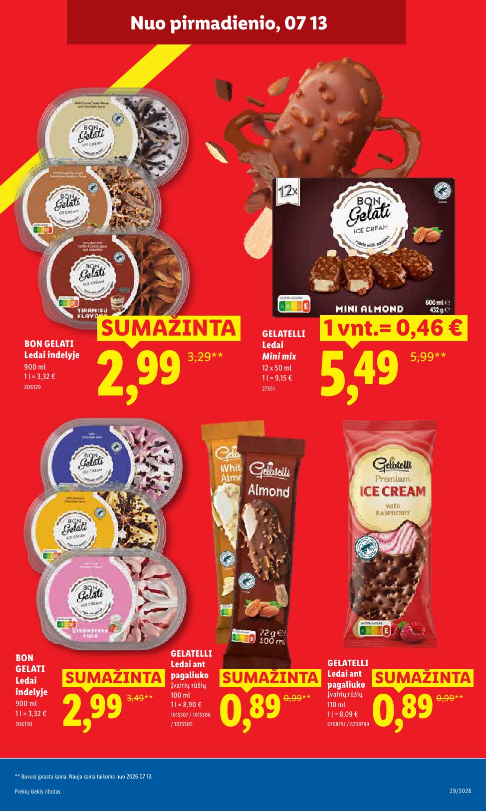 Naujausias LIDL kaininis katalogas 2026.07.13 - 2026.07.19
