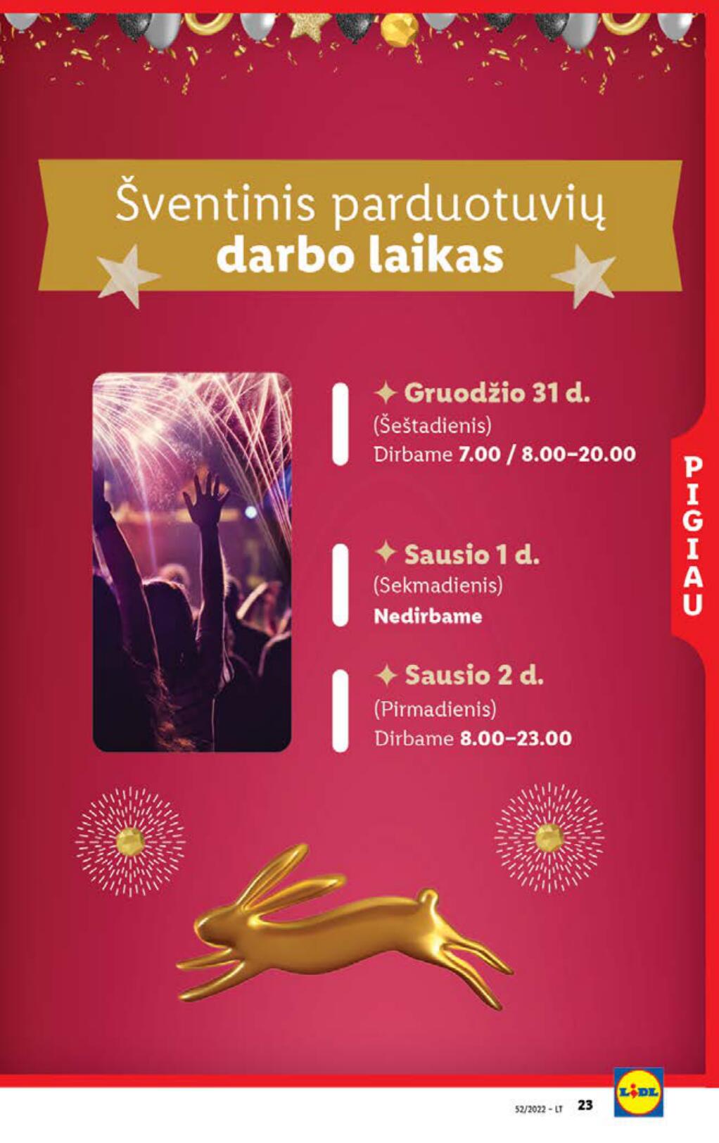 Naujausias LIDL kaininis katalogas 2022.12.26 - 2023.01.01