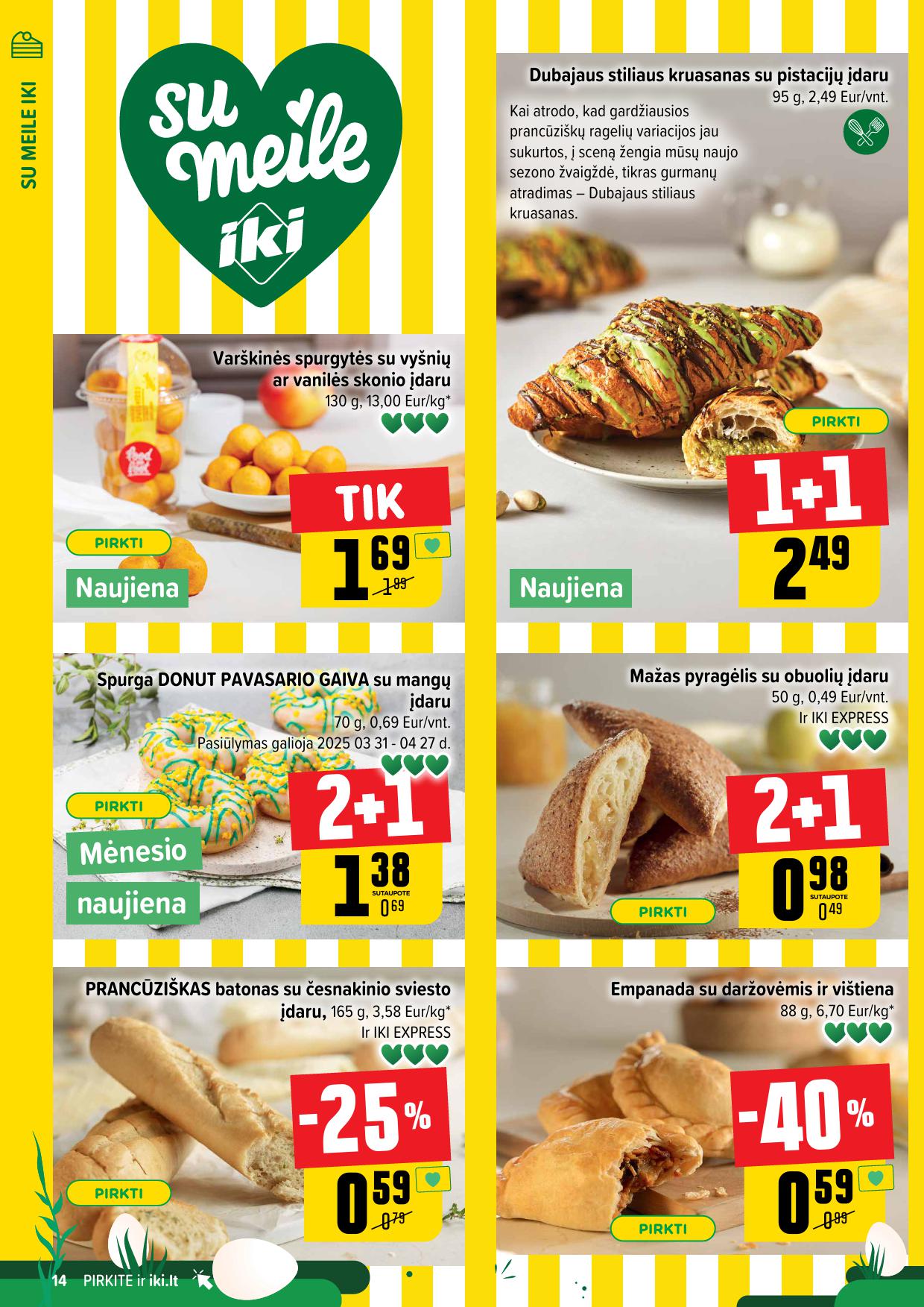 IKI SAVAITĖLĖ akcijų ir nuolaidų leidinys Nr.15 2025.04.07 - 2025.04.13