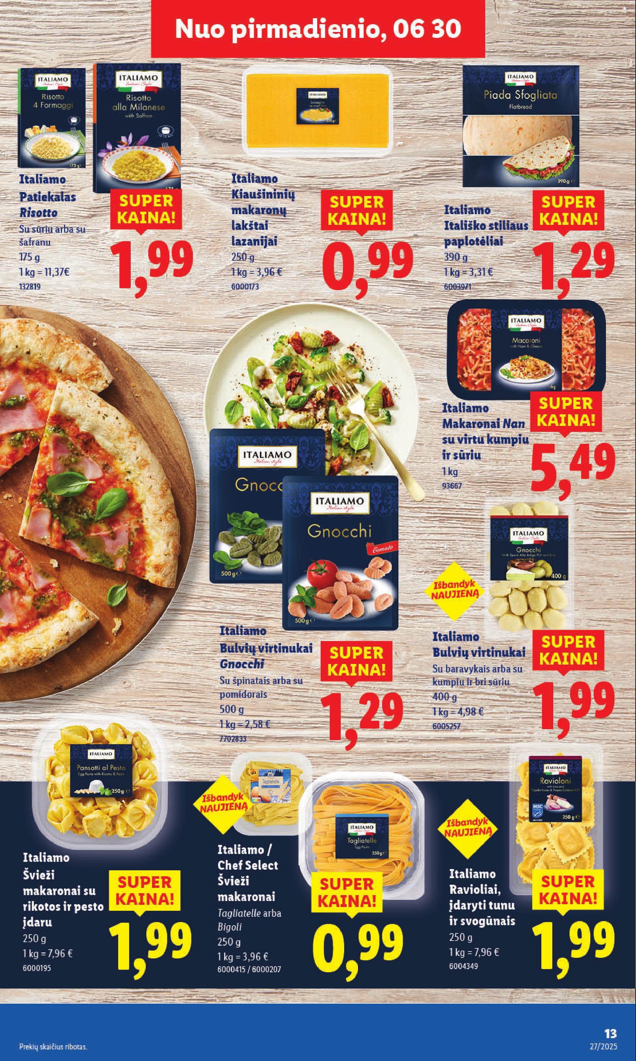 Naujausias LIDL kaininis katalogas 2025.06.30 - 2025.07.06