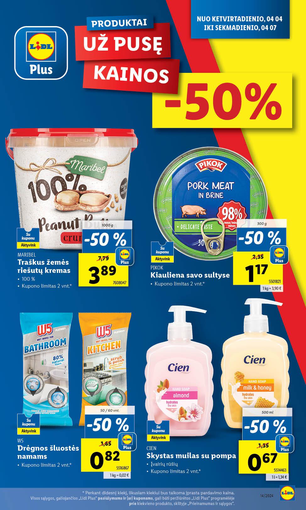 Naujausias LIDL kaininis katalogas 2024.04.01 - 2024.04.07