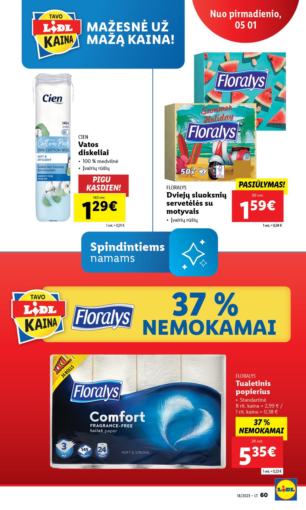 Naujausias LIDL kaininis katalogas 2023.05.01 - 2023.05.07