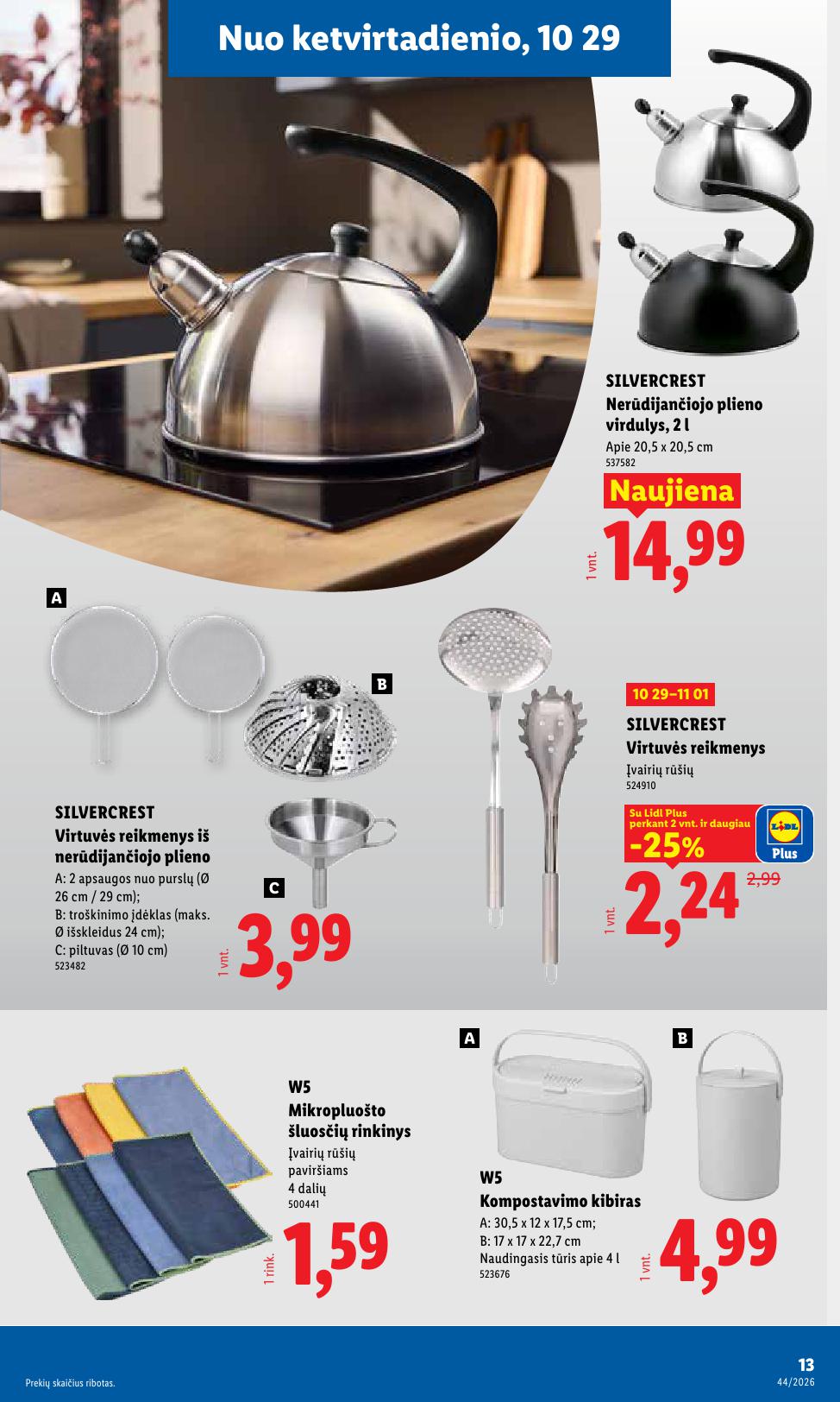 LIDL ne maisto prekių leidinys 2026.10.26 - 2026.11.01
