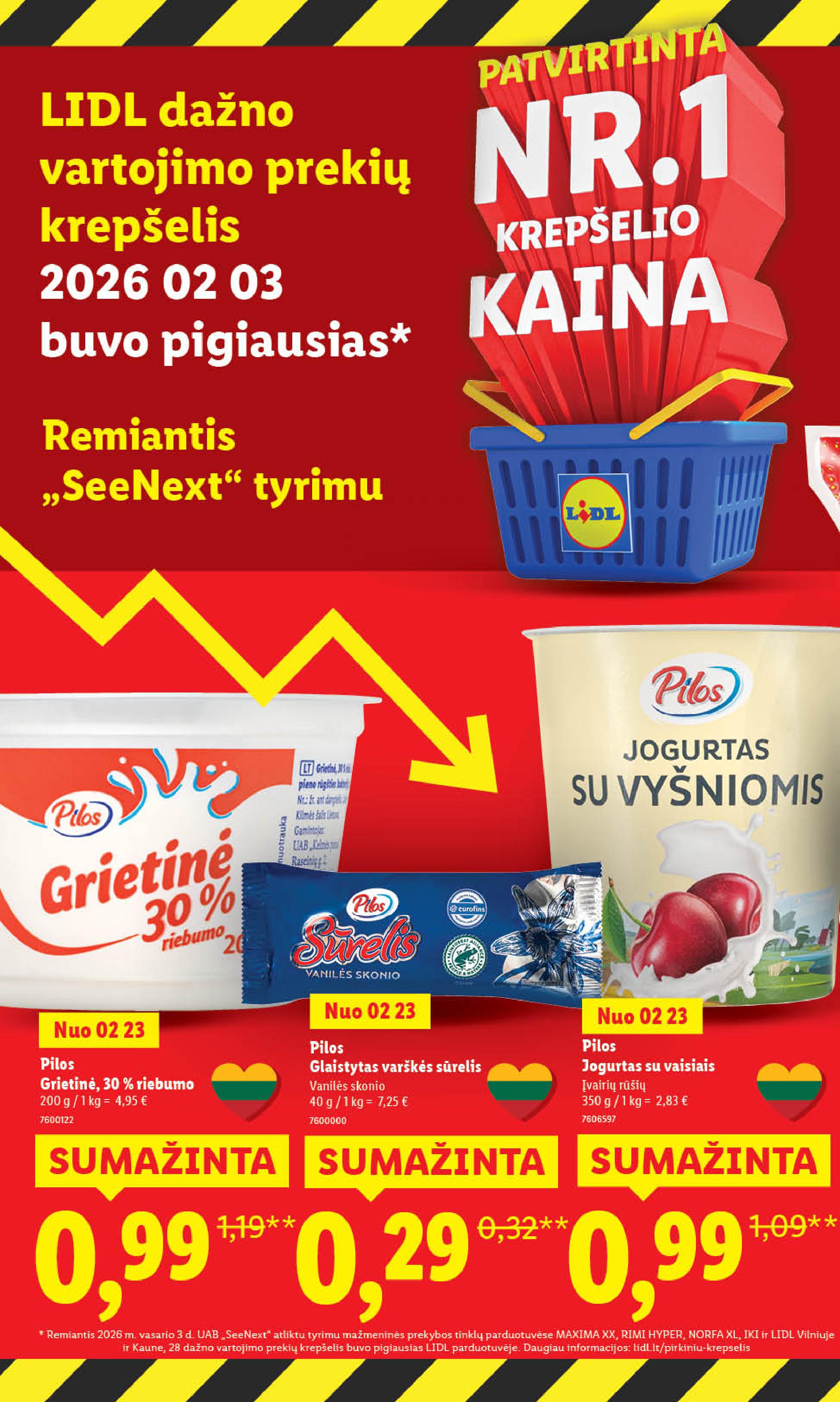 Naujausias LIDL kaininis katalogas 2026.02.23 - 2026.03.01