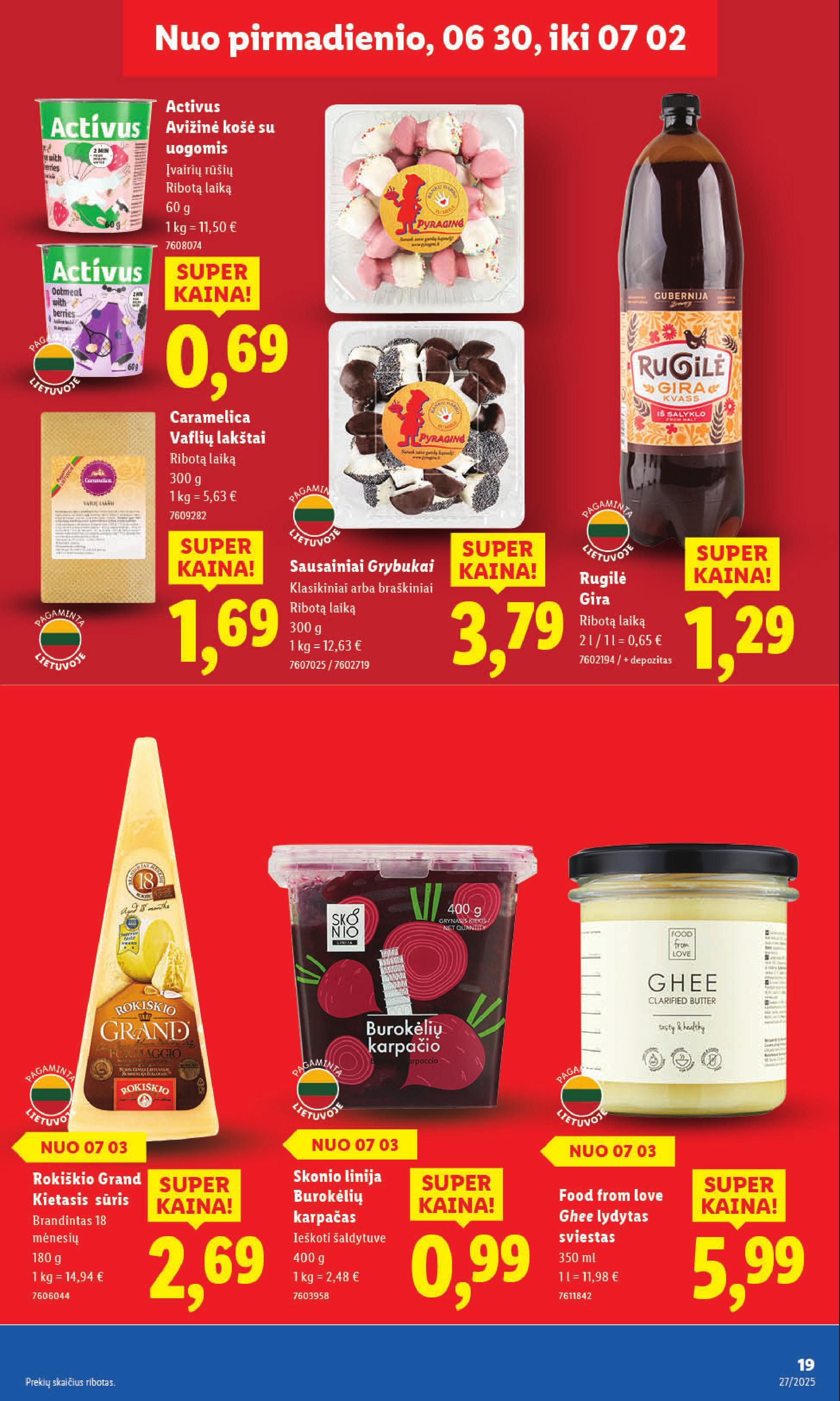 Naujausias LIDL kaininis katalogas 2025.06.30 - 2025.07.06
