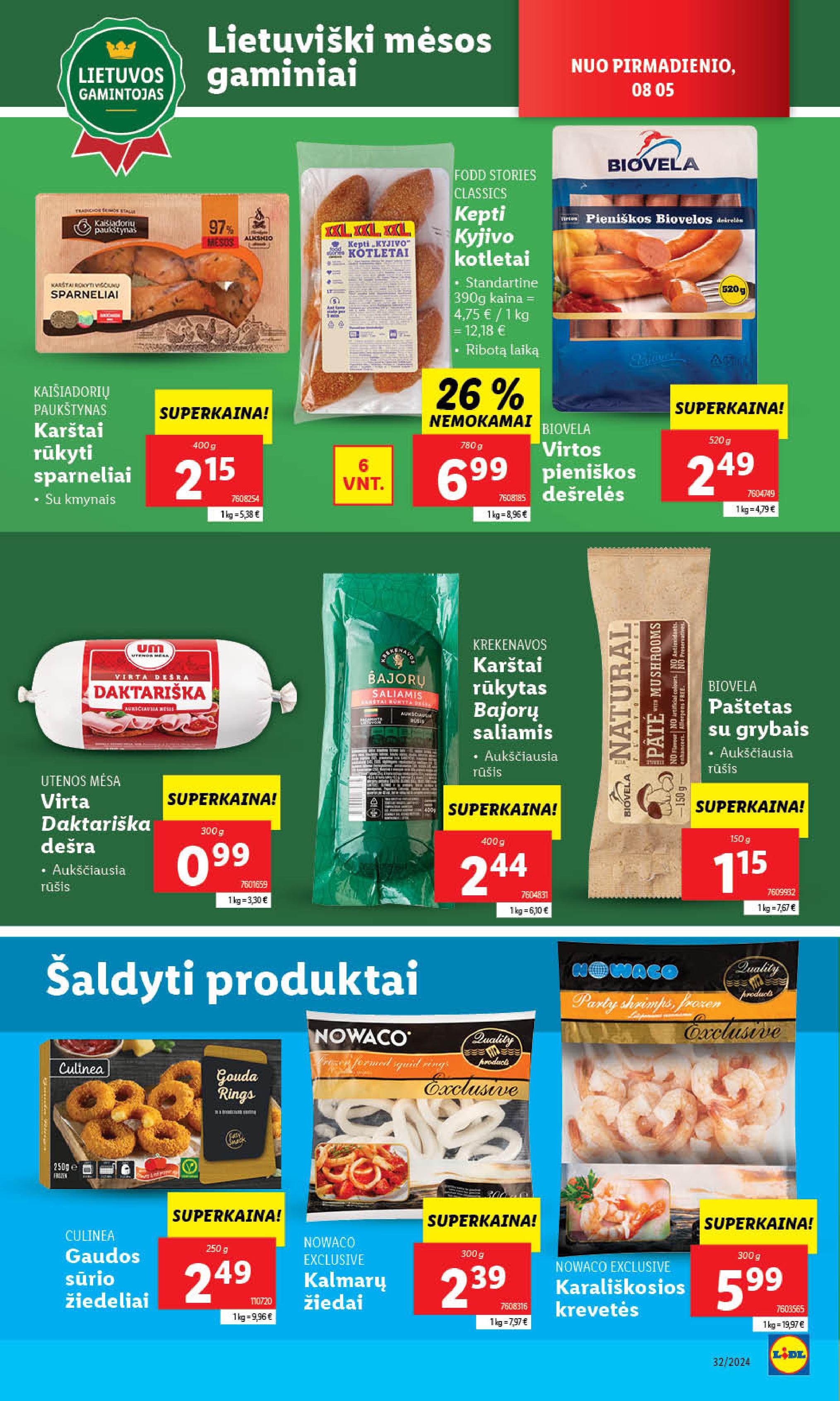 Naujausias LIDL kaininis katalogas 2024.08.05 - 2024.08.11