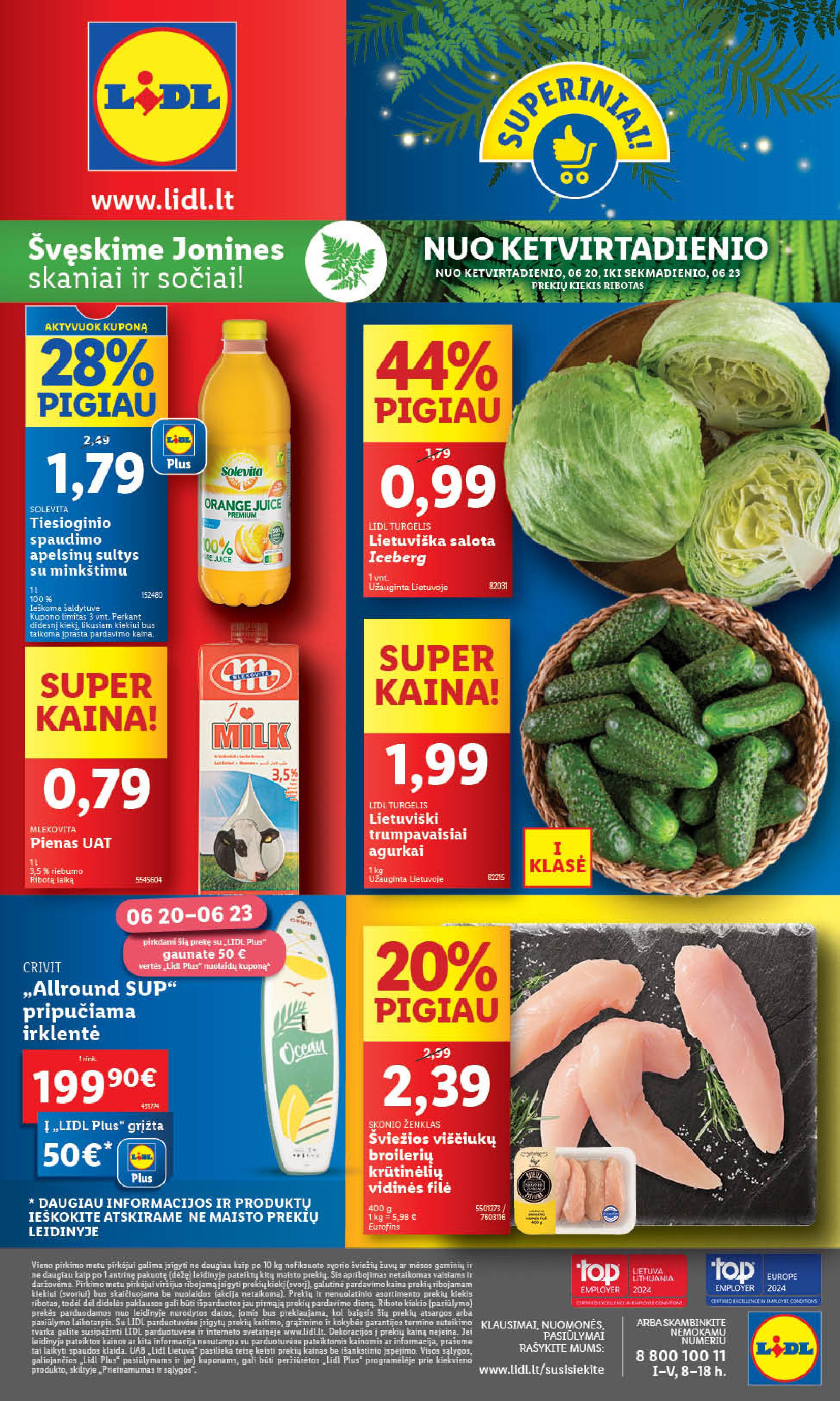 Naujausias LIDL kaininis katalogas 2024.06.17 - 2024.06.23