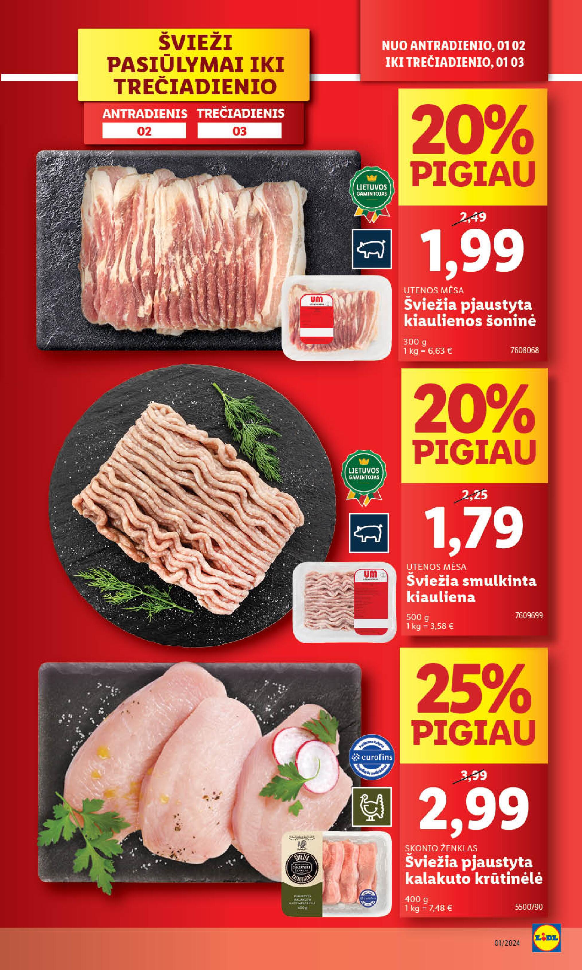 Naujausias LIDL kaininis katalogas 2024.01.02 - 2024.01.07