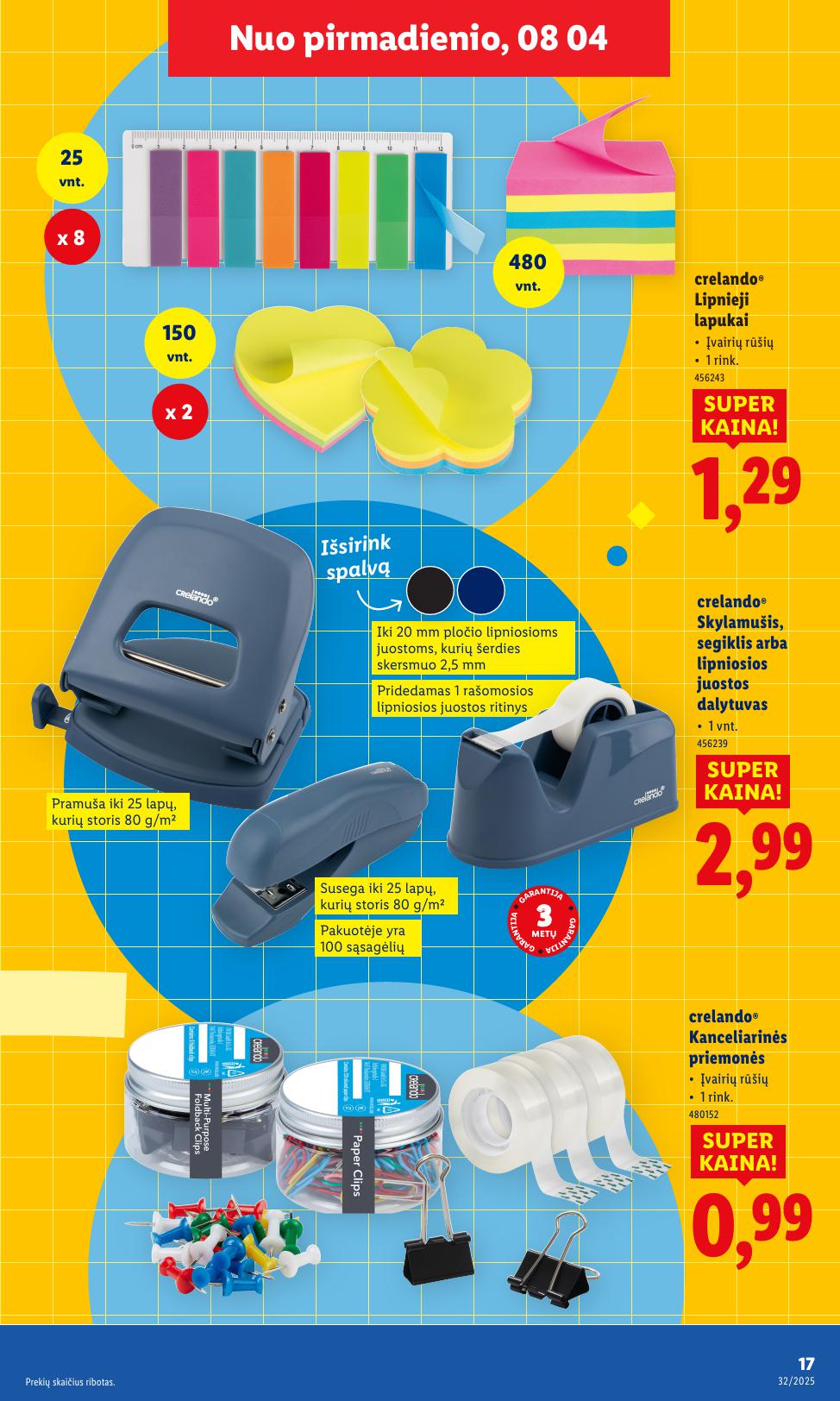 LIDL ne maisto prekių leidinys 2025.08.04 - 2025.08.10