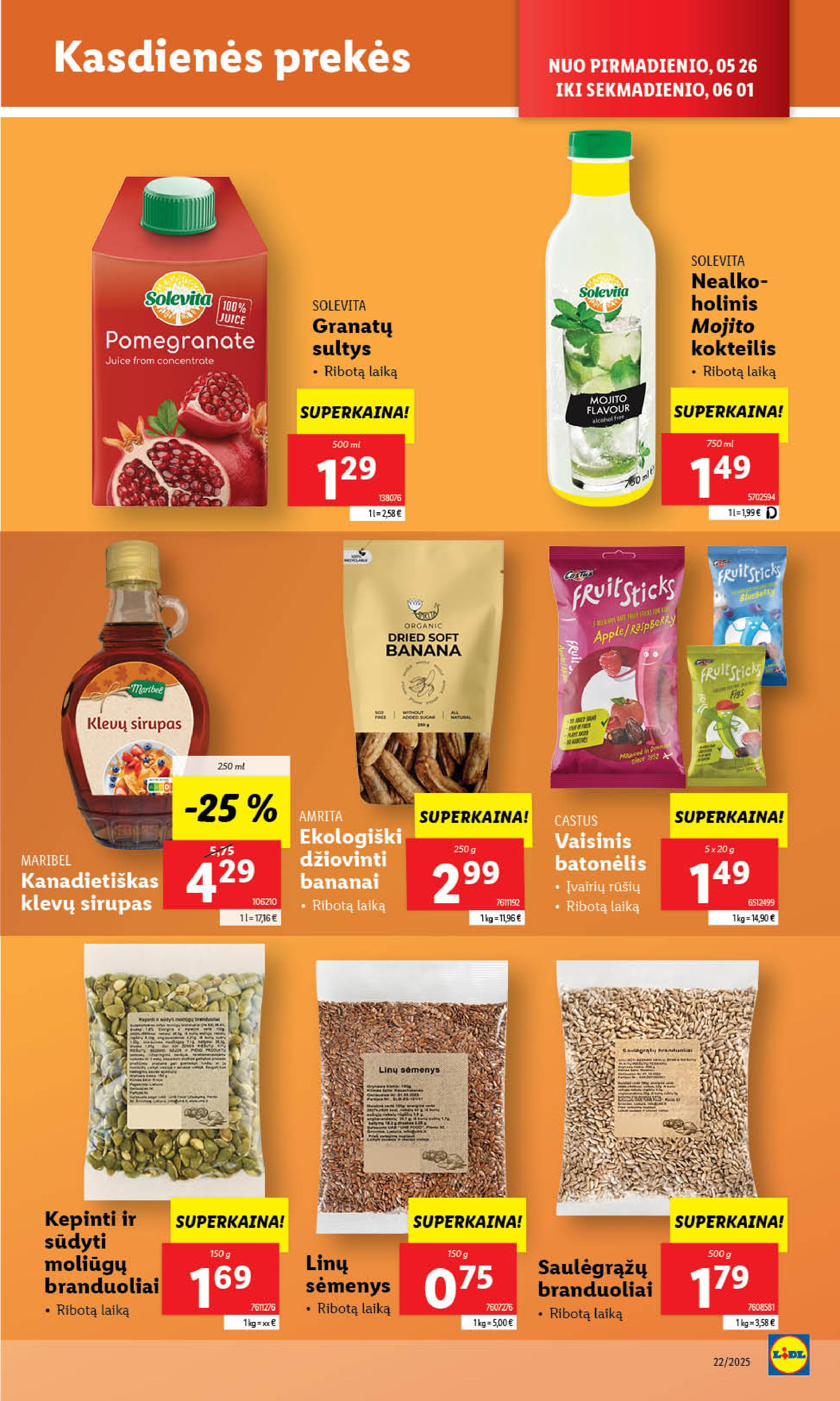 Naujausias LIDL kaininis katalogas 2025.05.26 - 2025.06.01