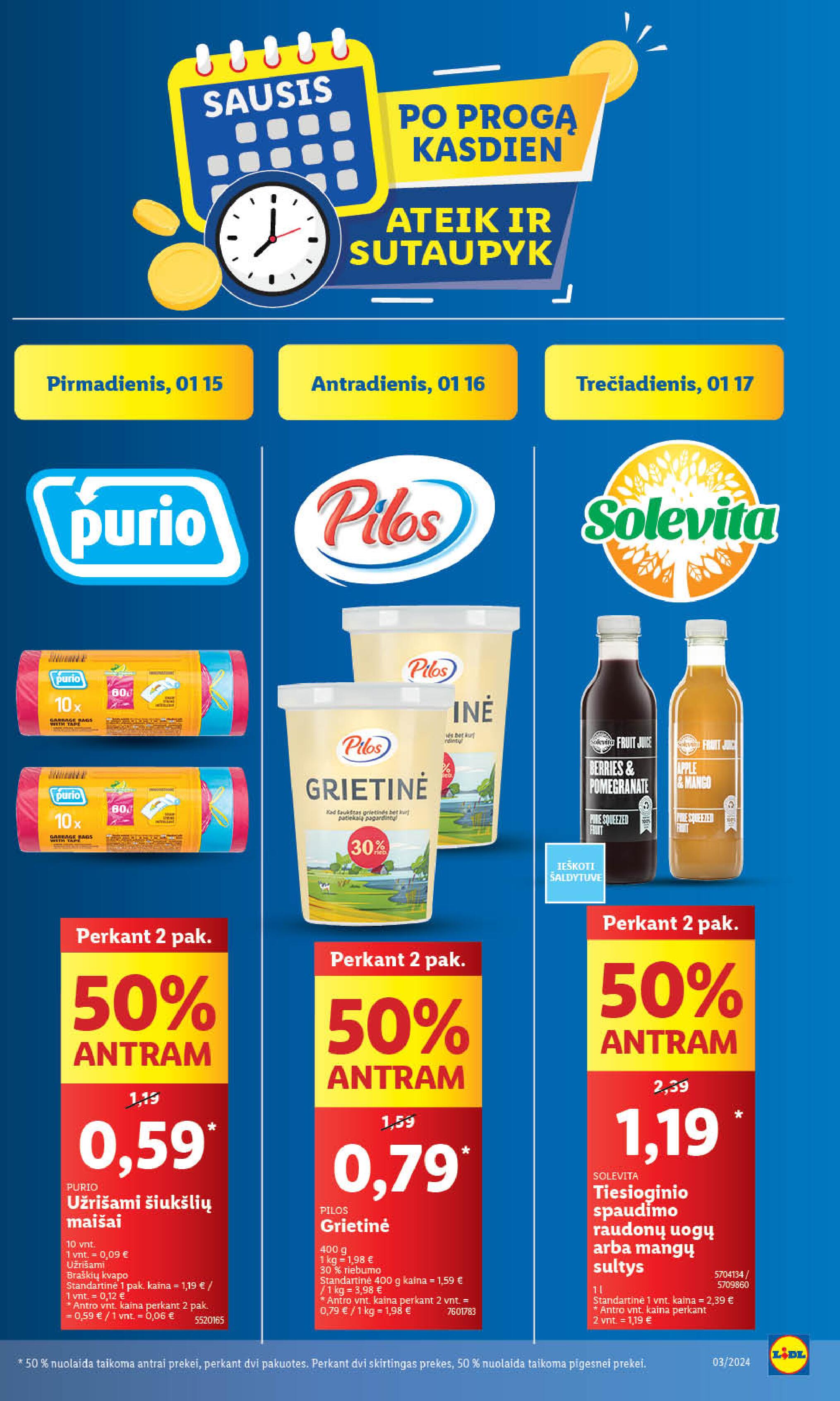 Naujausias LIDL kaininis katalogas 2024.01.15 - 2024.01.21