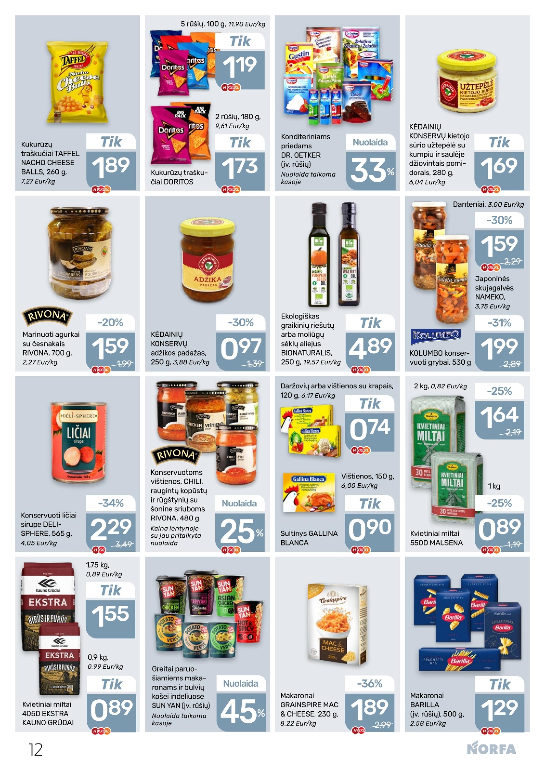 Naujausias NORFA kaininis katalogas 2026.02.19 - 2026.03.04