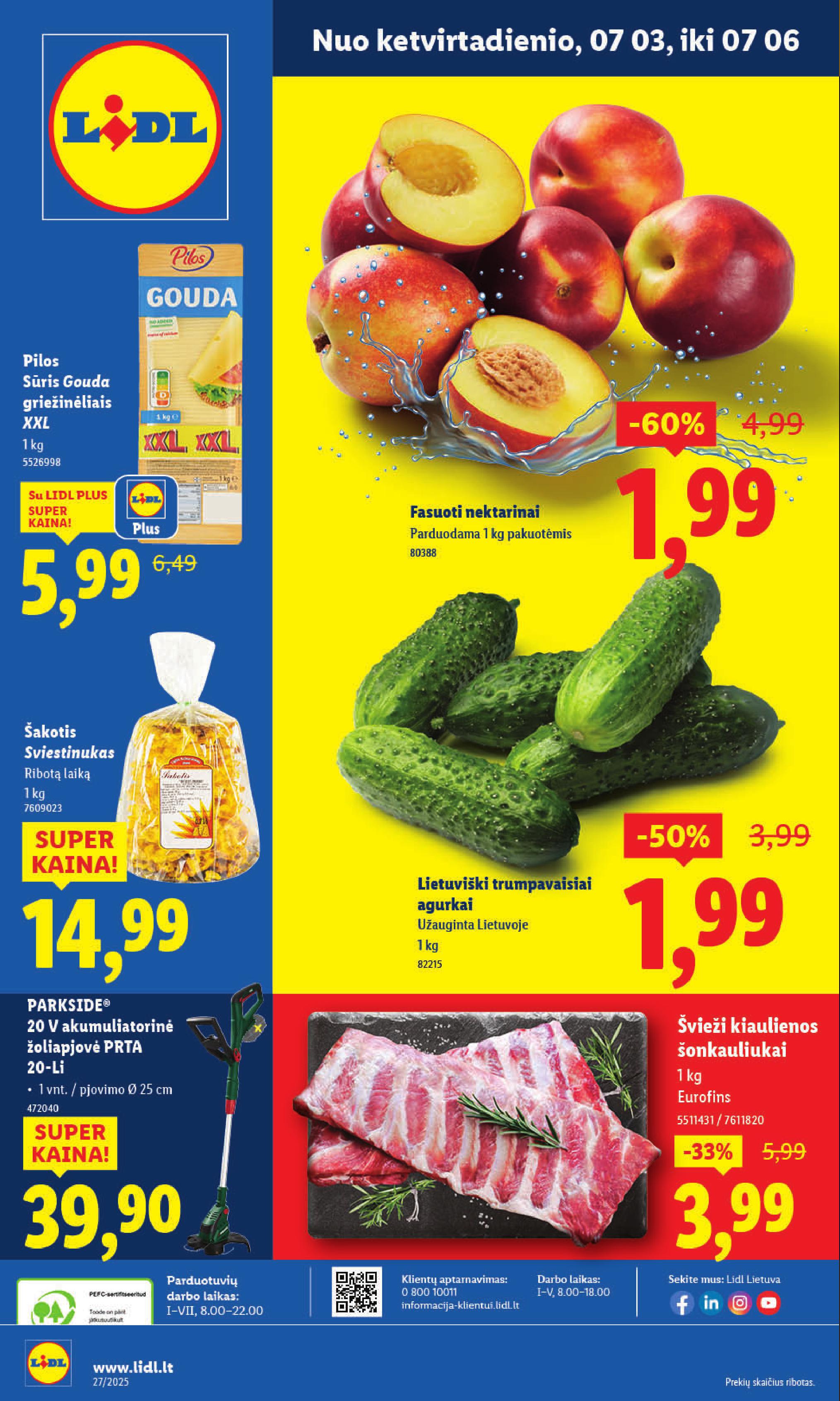 Naujausias LIDL kaininis katalogas 2025.06.30 - 2025.07.06