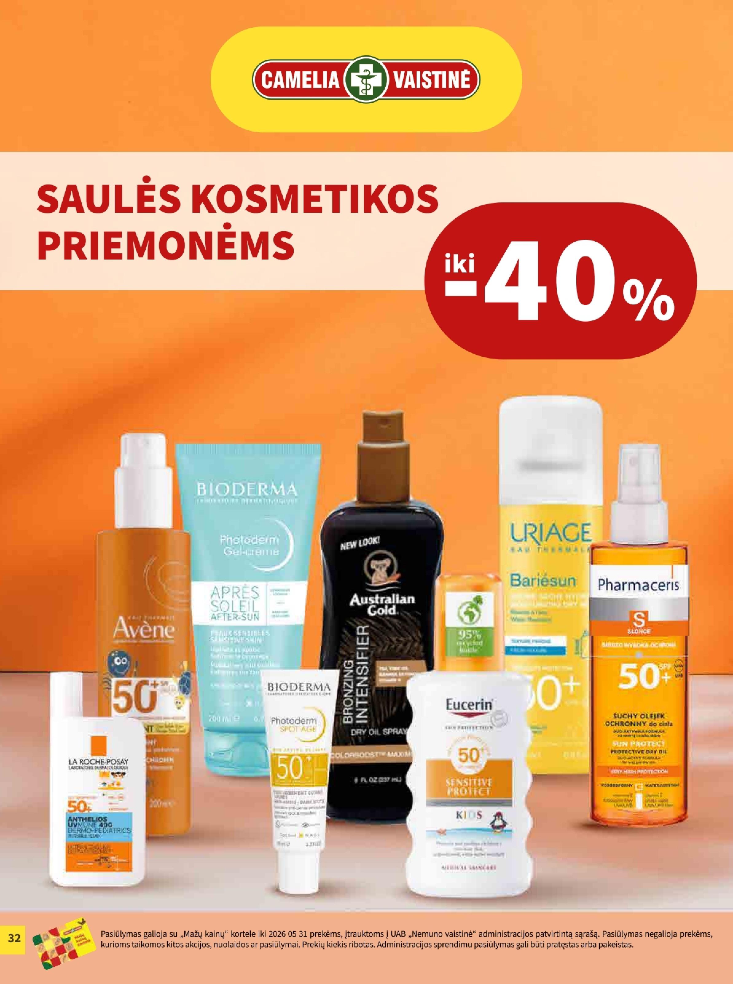 CAMELIA vaistinės akcijų leidinys 2026.05.01 - 2026.05.31