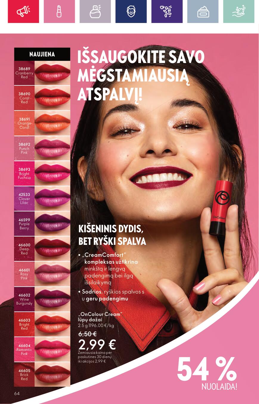 Naujas ORIFLAME katalogas galioja 2023.09.13 - 2023.10.03