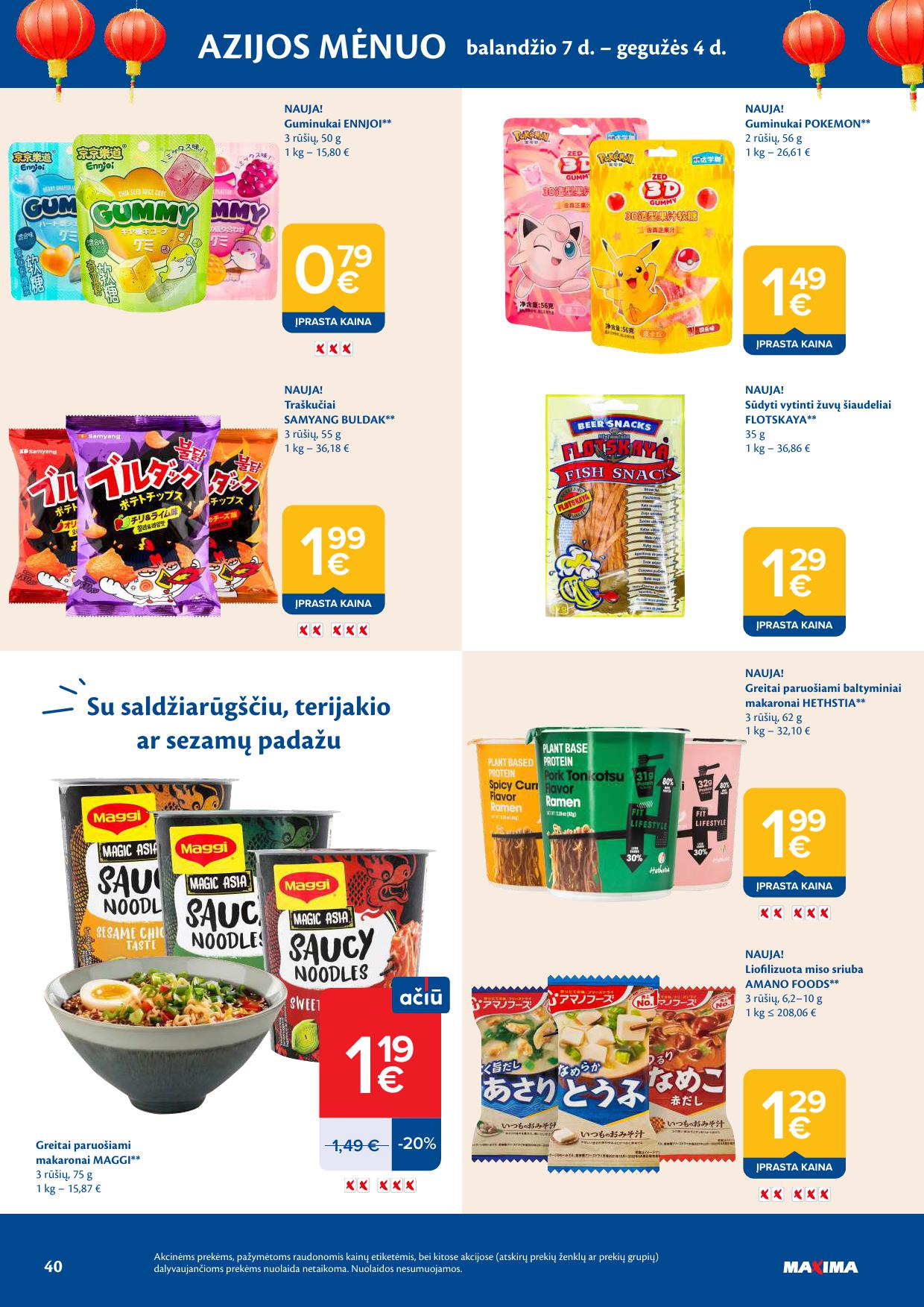 Naujausias MAXIMA kaininis katalogas 2026.04.28 - 2026.05.04