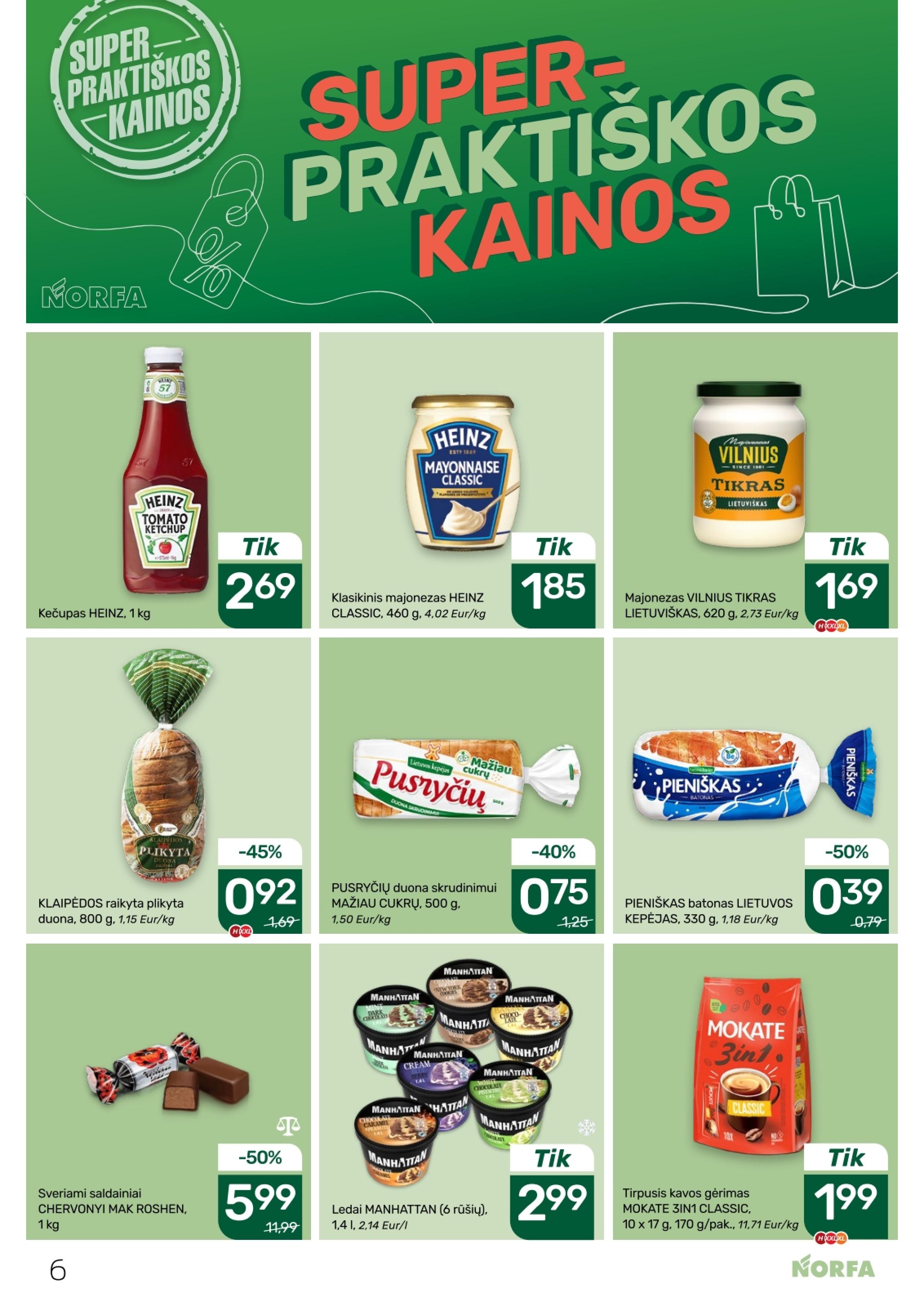 Naujausias NORFA kaininis katalogas 2026.05.14 - 2026.05.27