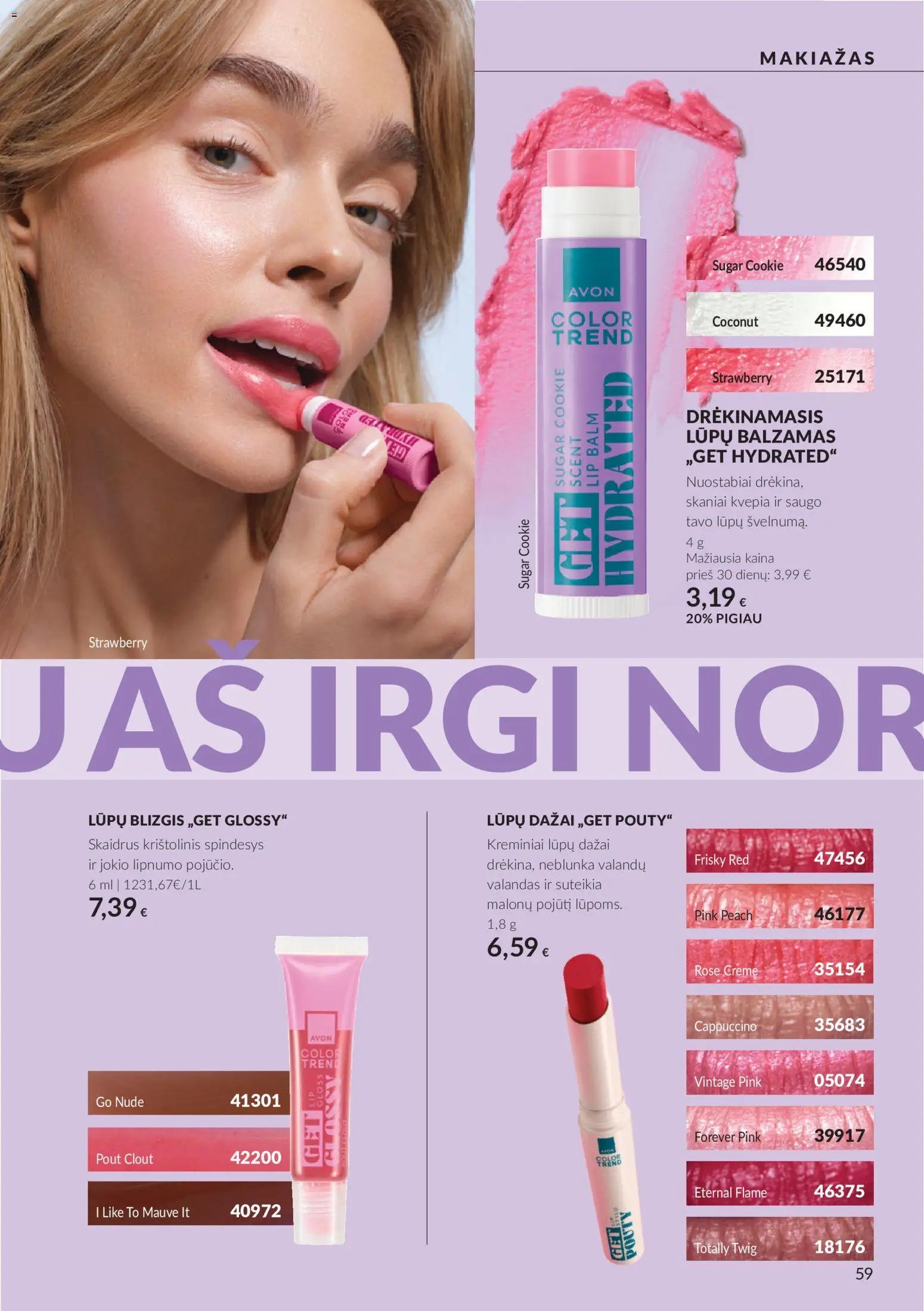 Naujas AVON katalogas galioja 2026.10.01 - 2026.10.31