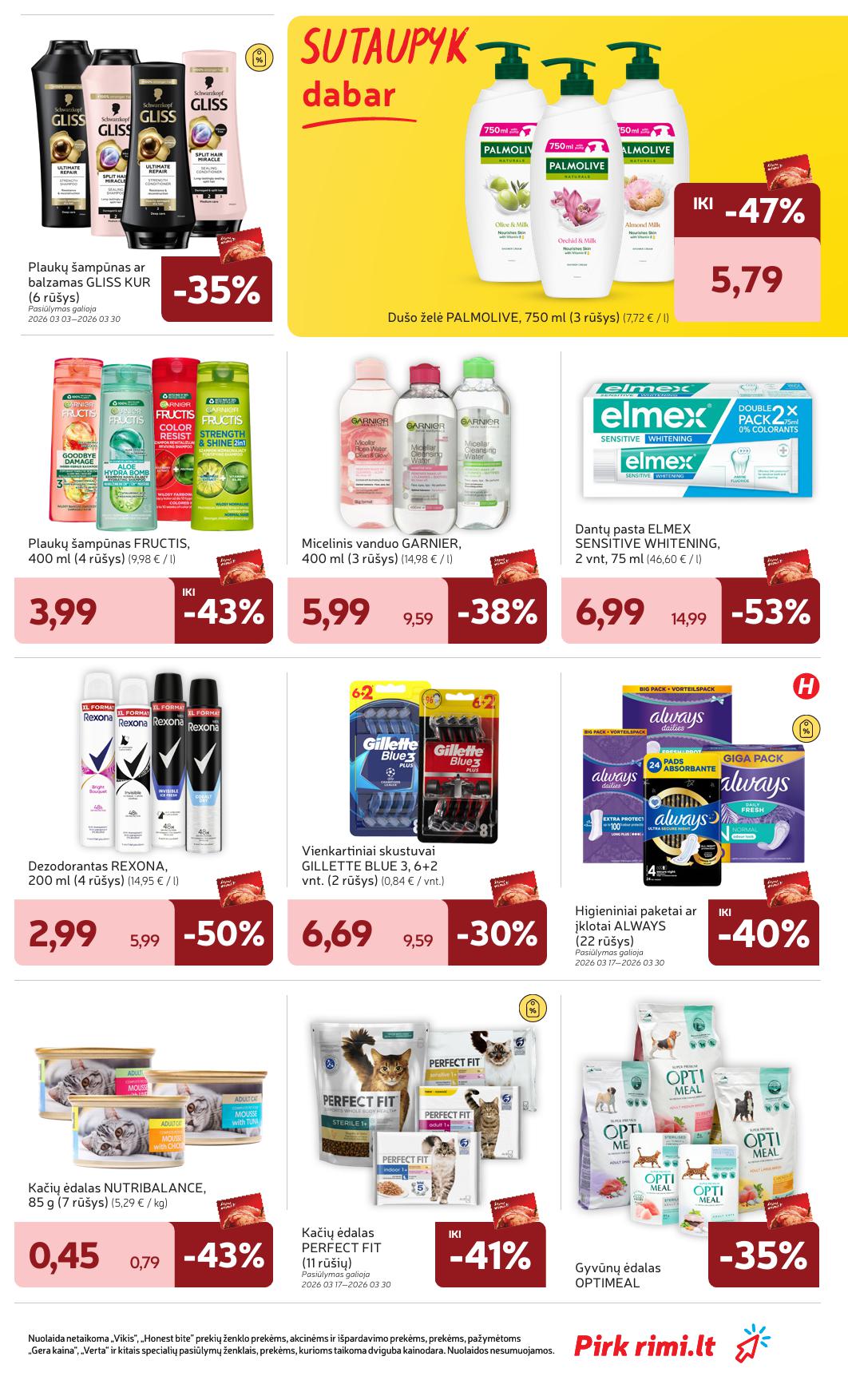 Naujausias RIMI kaininis katalogas 2026.03.17 - 2026.03.23