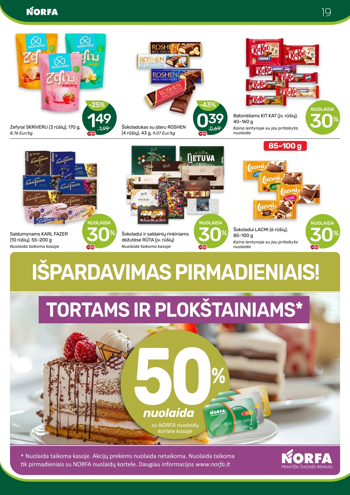 Naujausias NORFA kaininis katalogas 2025.06.26 - 2025.07.09