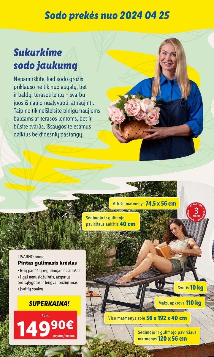 LIDL SODO PREKIŲ KATALOGAS "Visi į sodą"