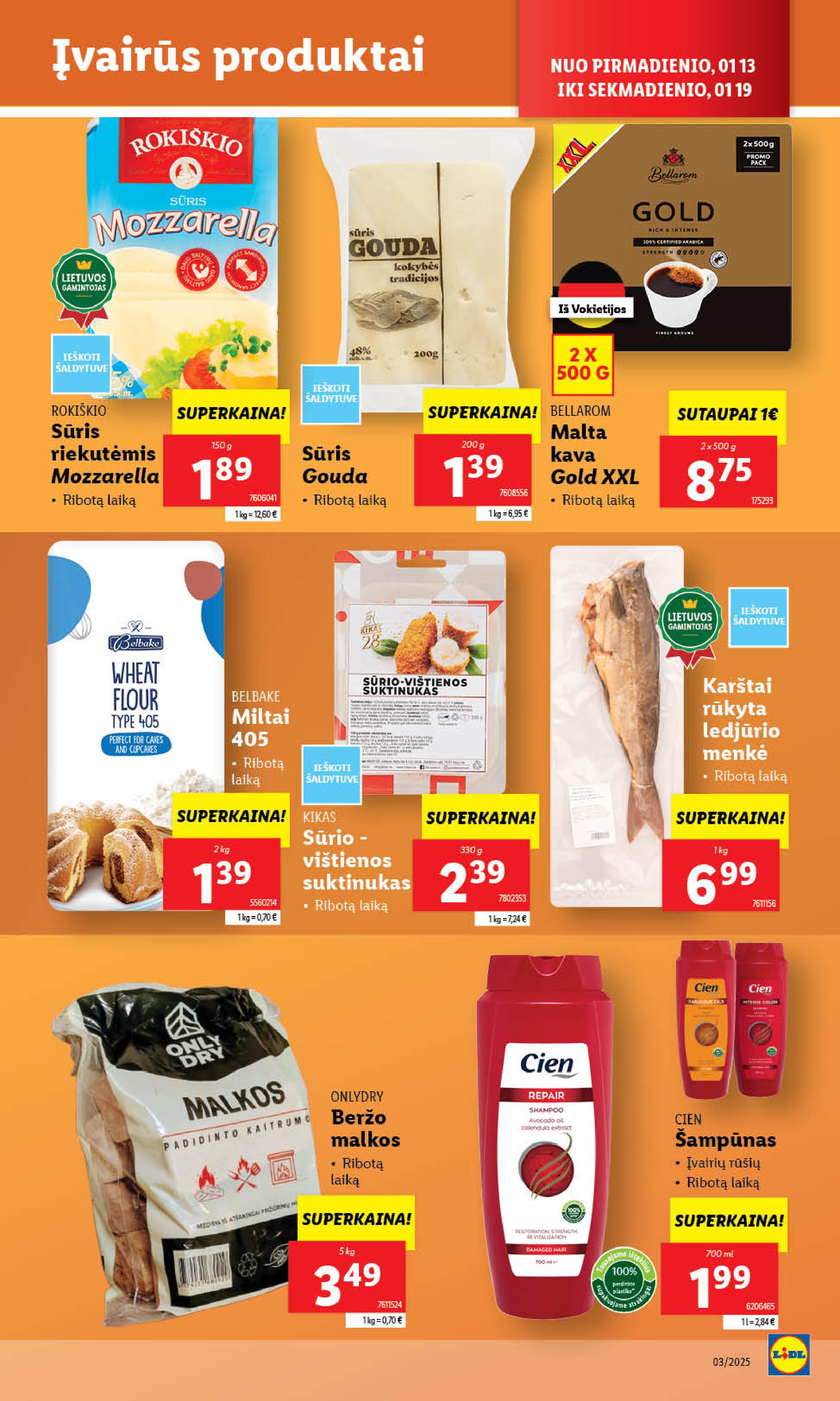 Naujausias LIDL kaininis katalogas 2025.01.13 - 2025.01.19