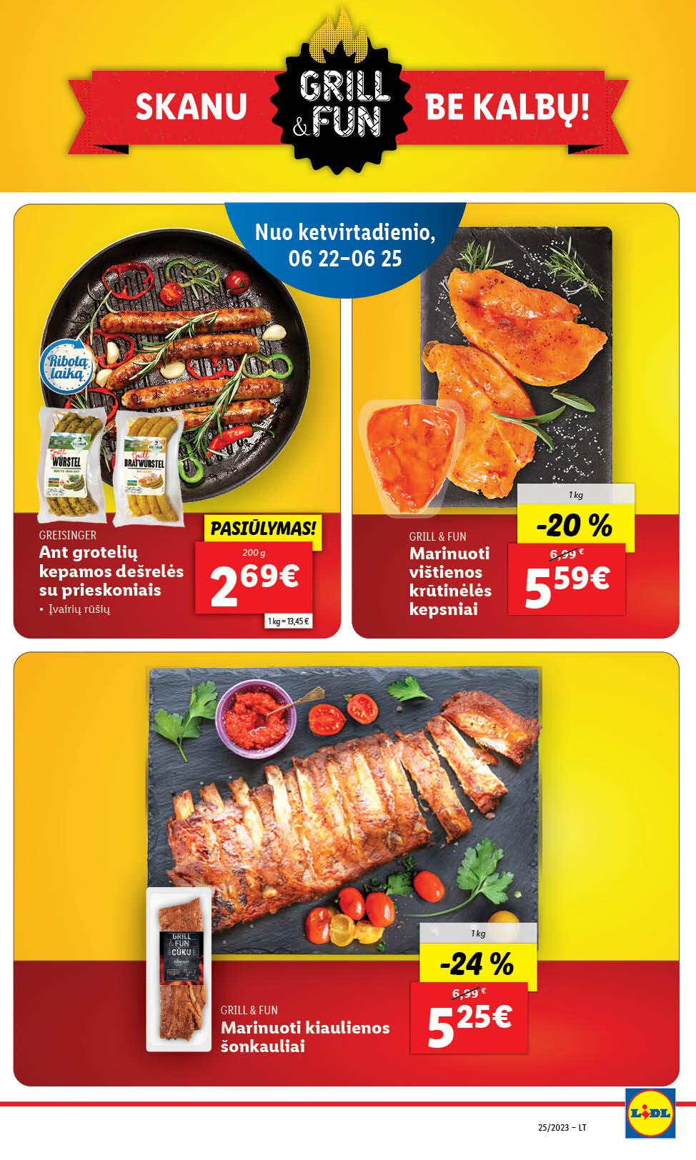 Naujausias LIDL kaininis katalogas 2023.06.19 - 2023.06.25