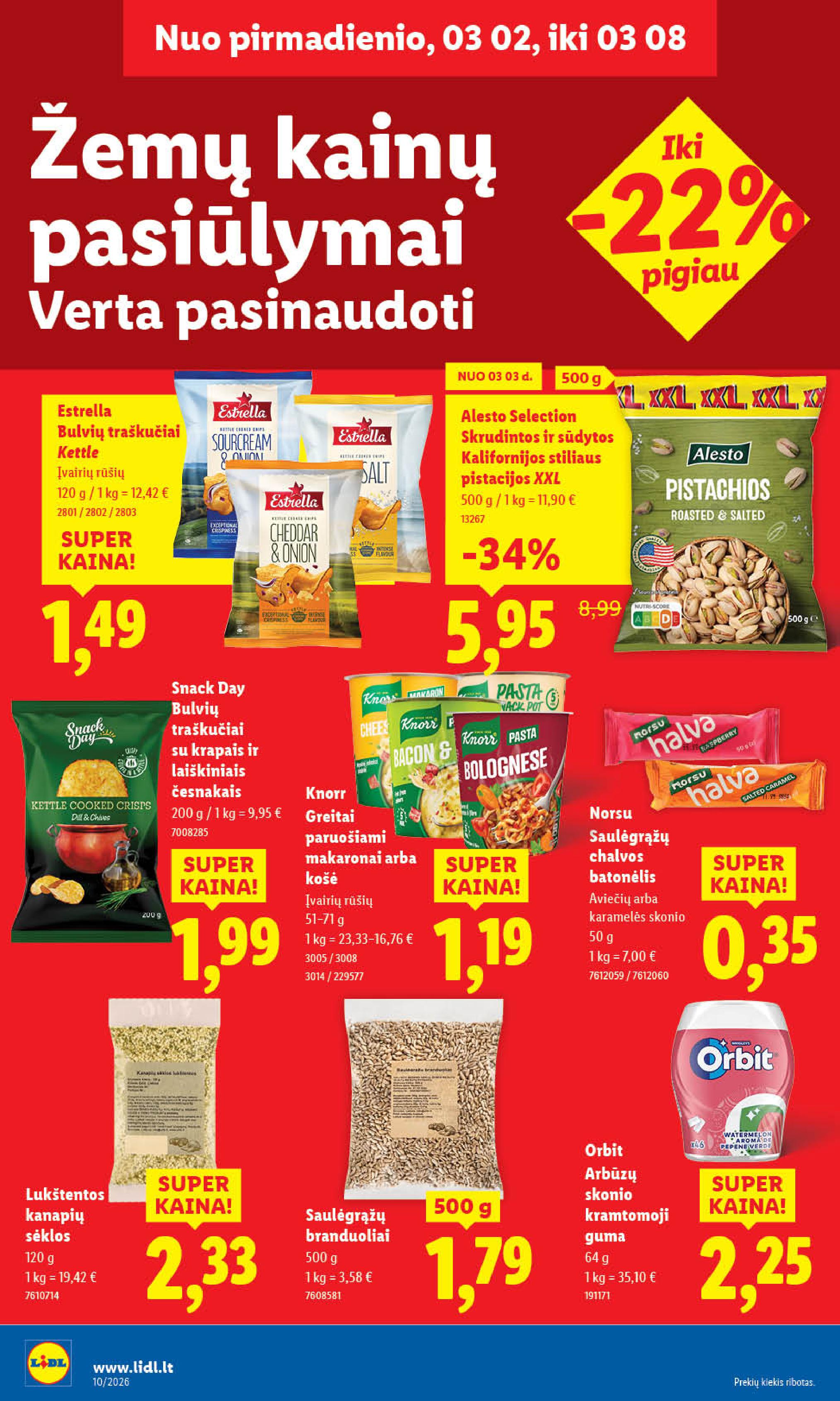 Naujausias LIDL kaininis katalogas 2026.03.02 - 2026.03.08