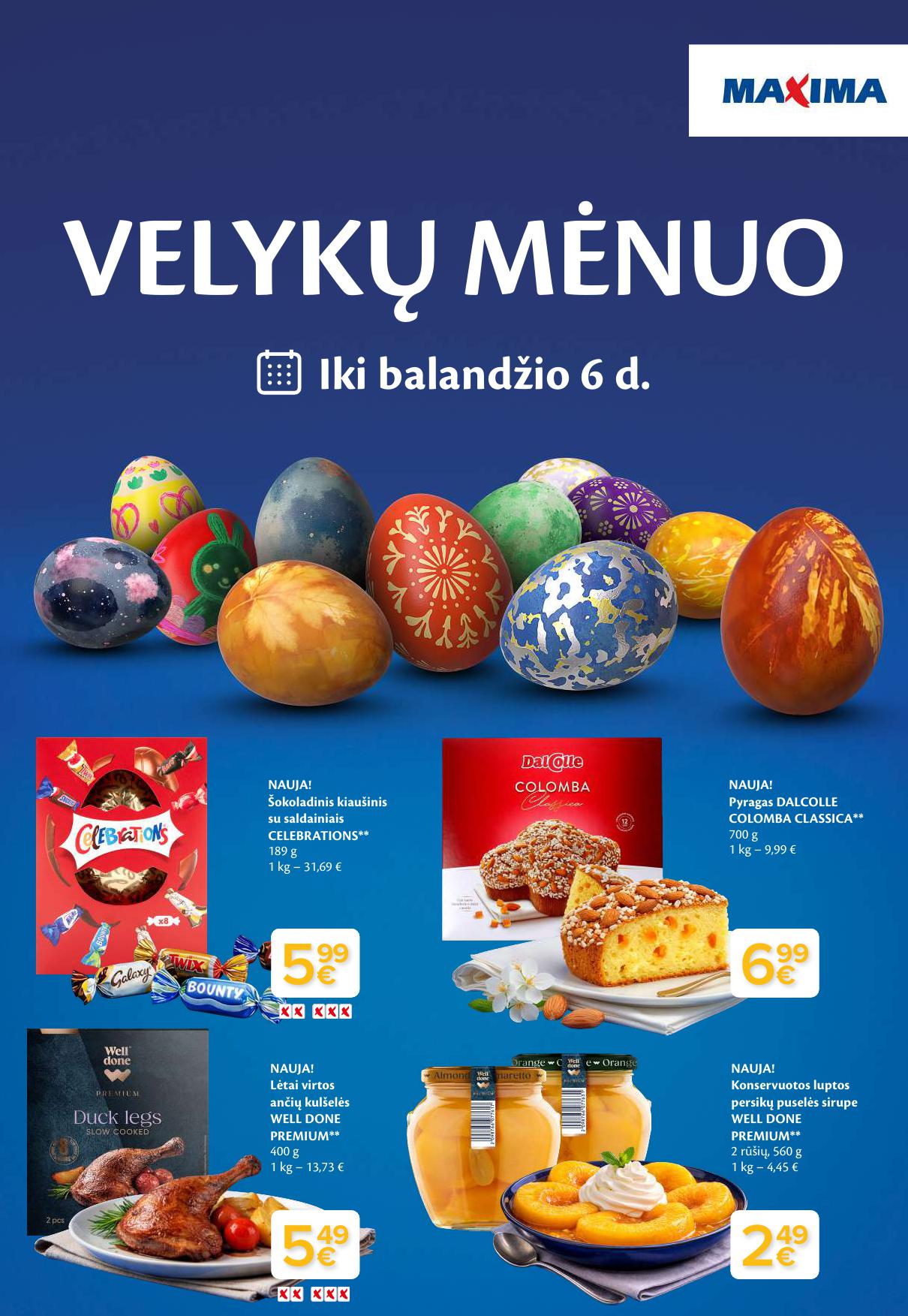 MAXIMA katalogas "VELYKŲ MĖNUO" 2026.03.03 - 2026.04.06