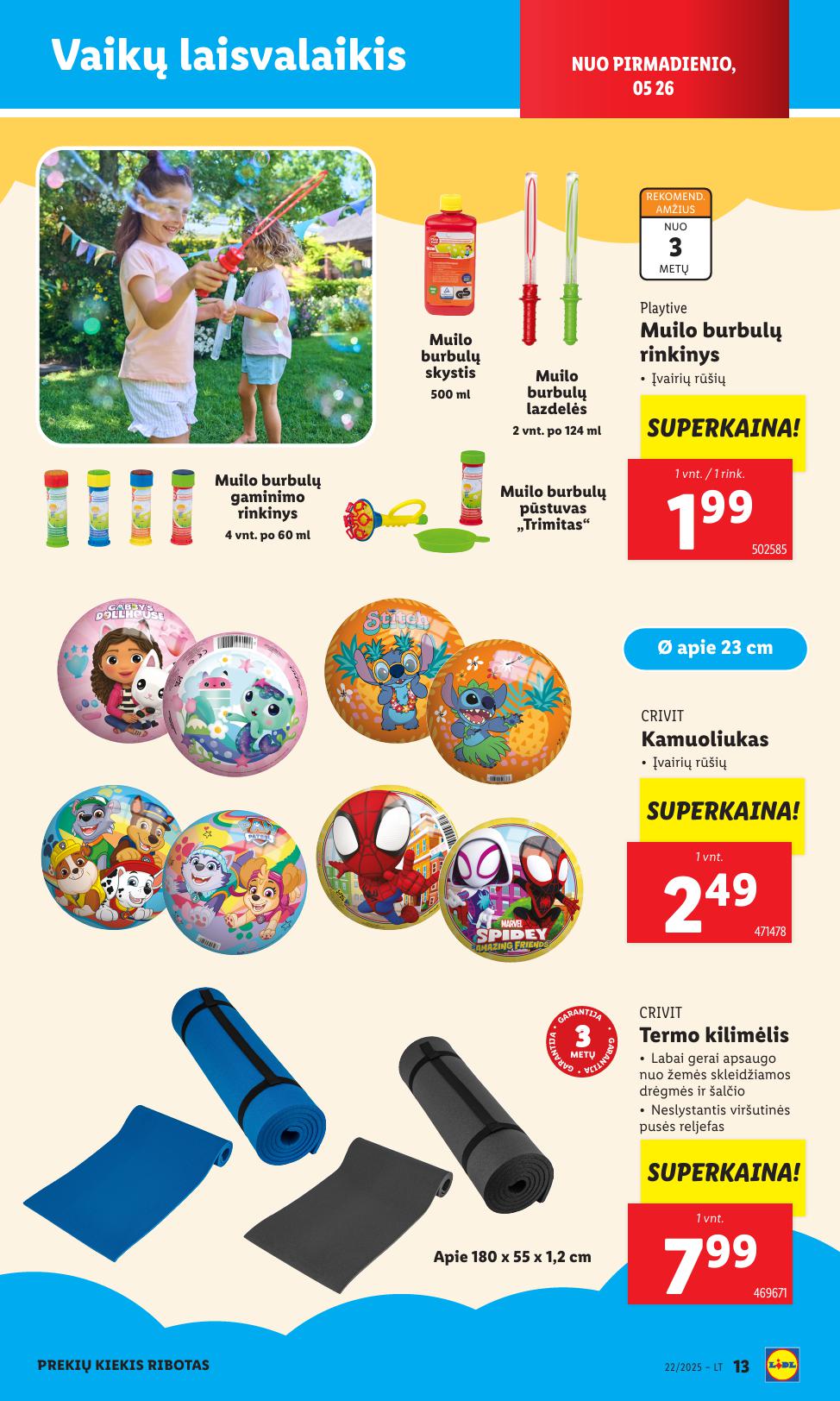 LIDL ne maisto prekių leidinys 2025.05.26 - 2025.06.01