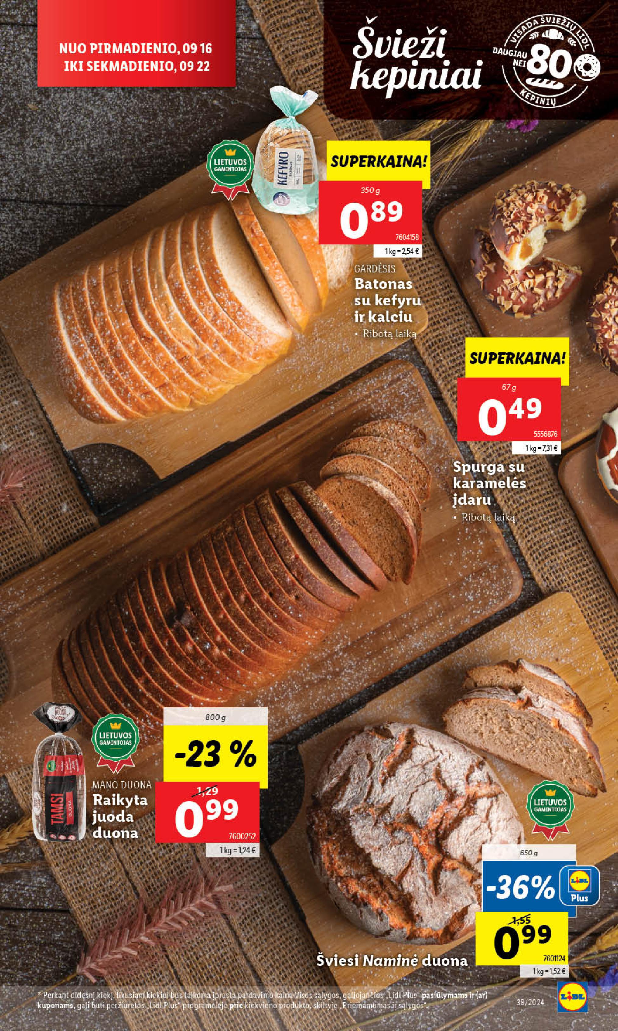Naujausias LIDL kaininis katalogas 2024.09.16 - 2024.09.22