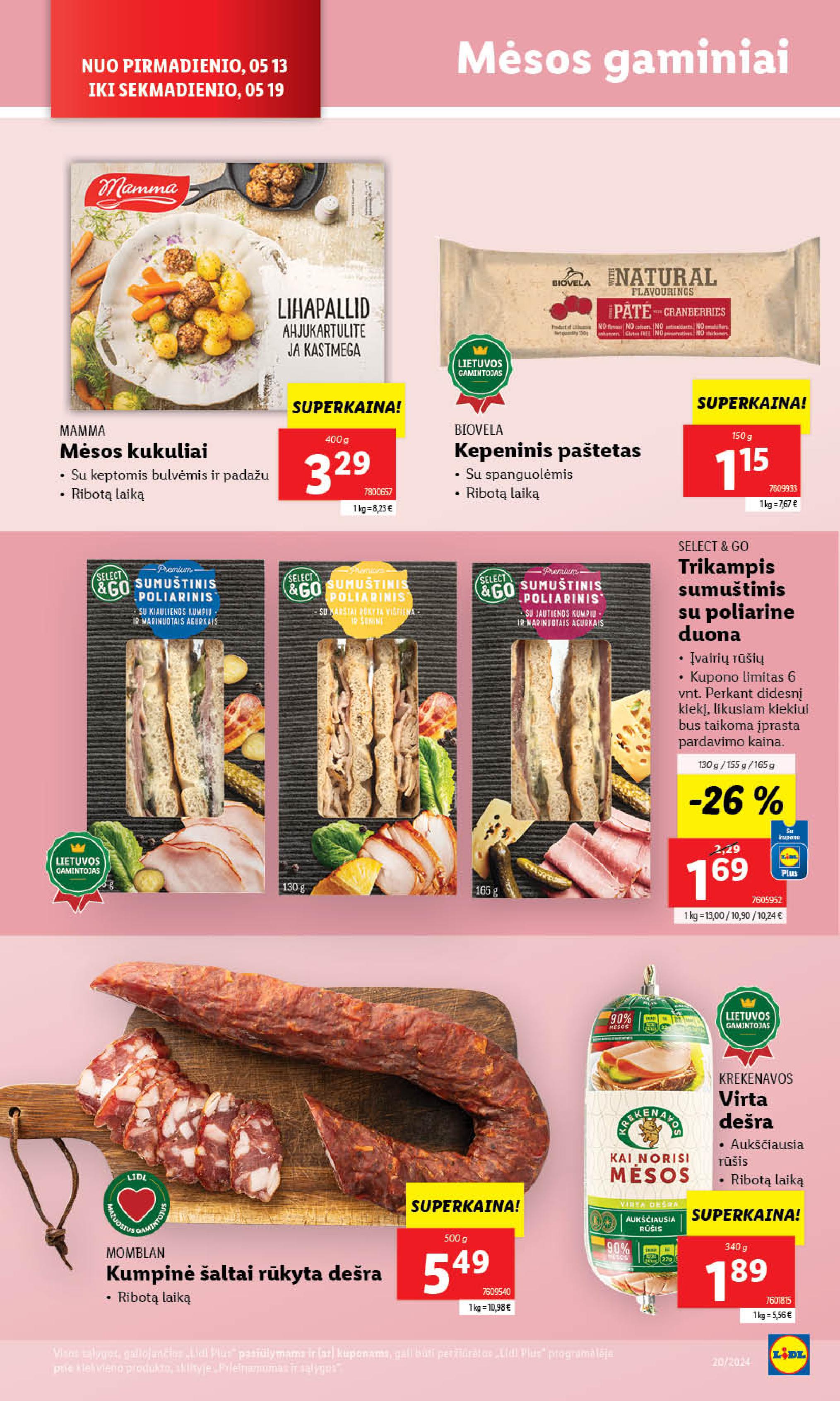 Naujausias LIDL kaininis katalogas 2024.05.13 - 2024.05.19
