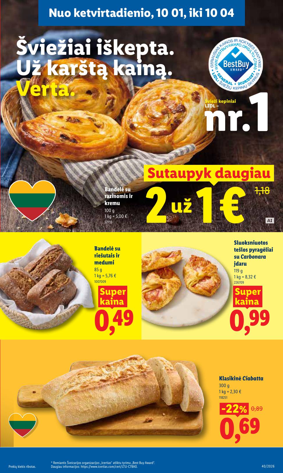 Naujausias LIDL kaininis katalogas 2026.09.28 - 2026.10.04