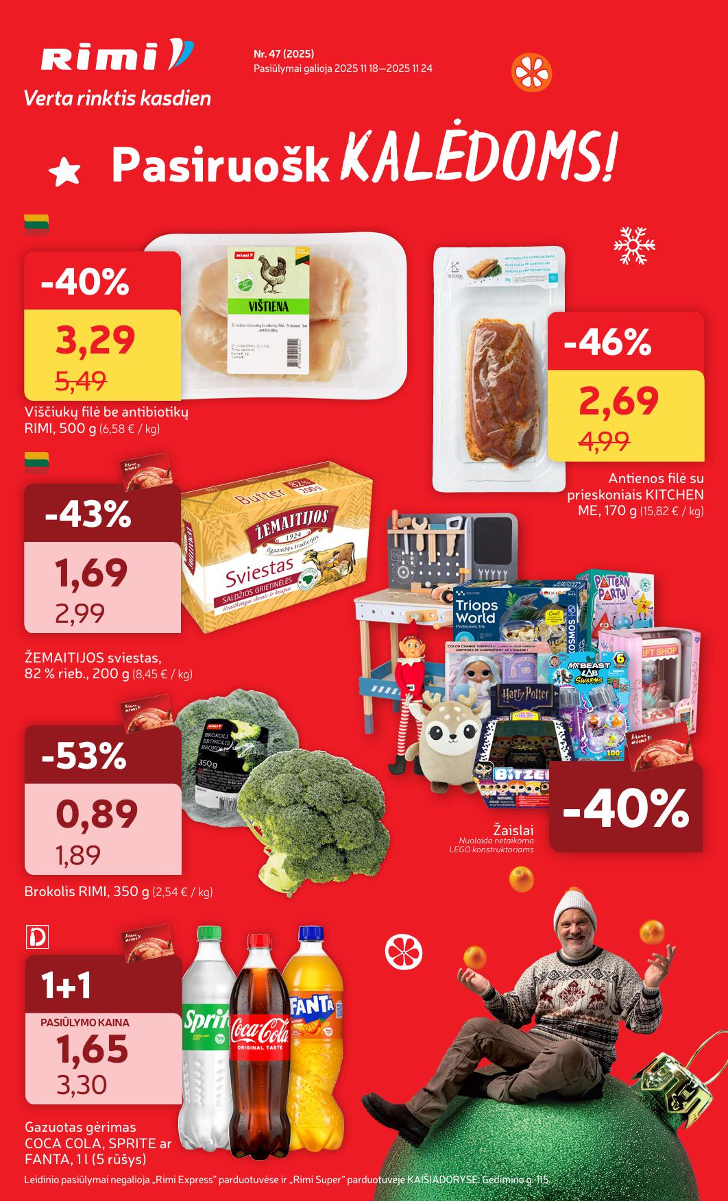 Naujausias RIMI kaininis katalogas 2025.11.18 - 2025.11.24