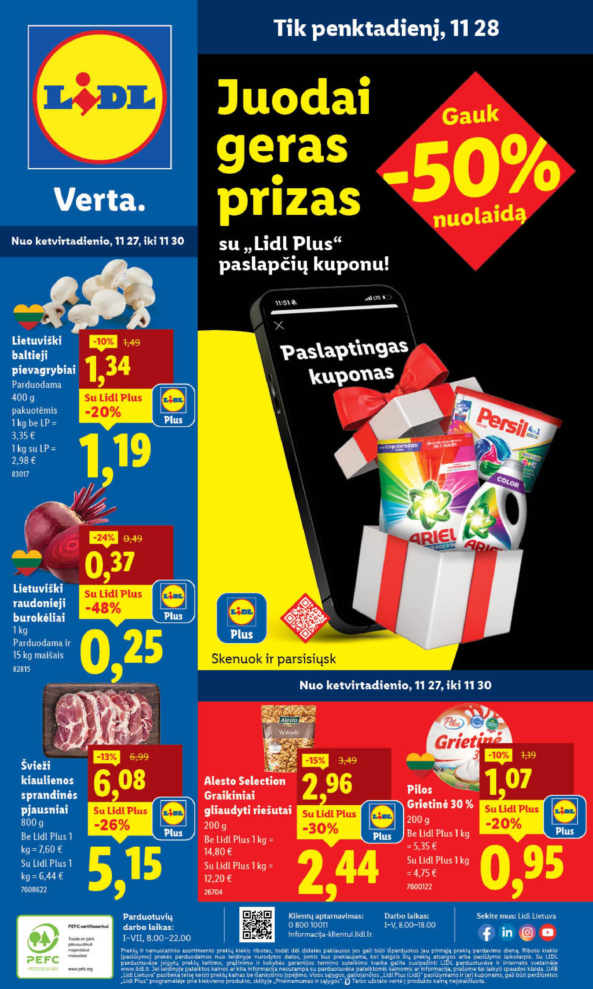 Naujausias LIDL kaininis katalogas 2025.11.24 - 2025.11.30