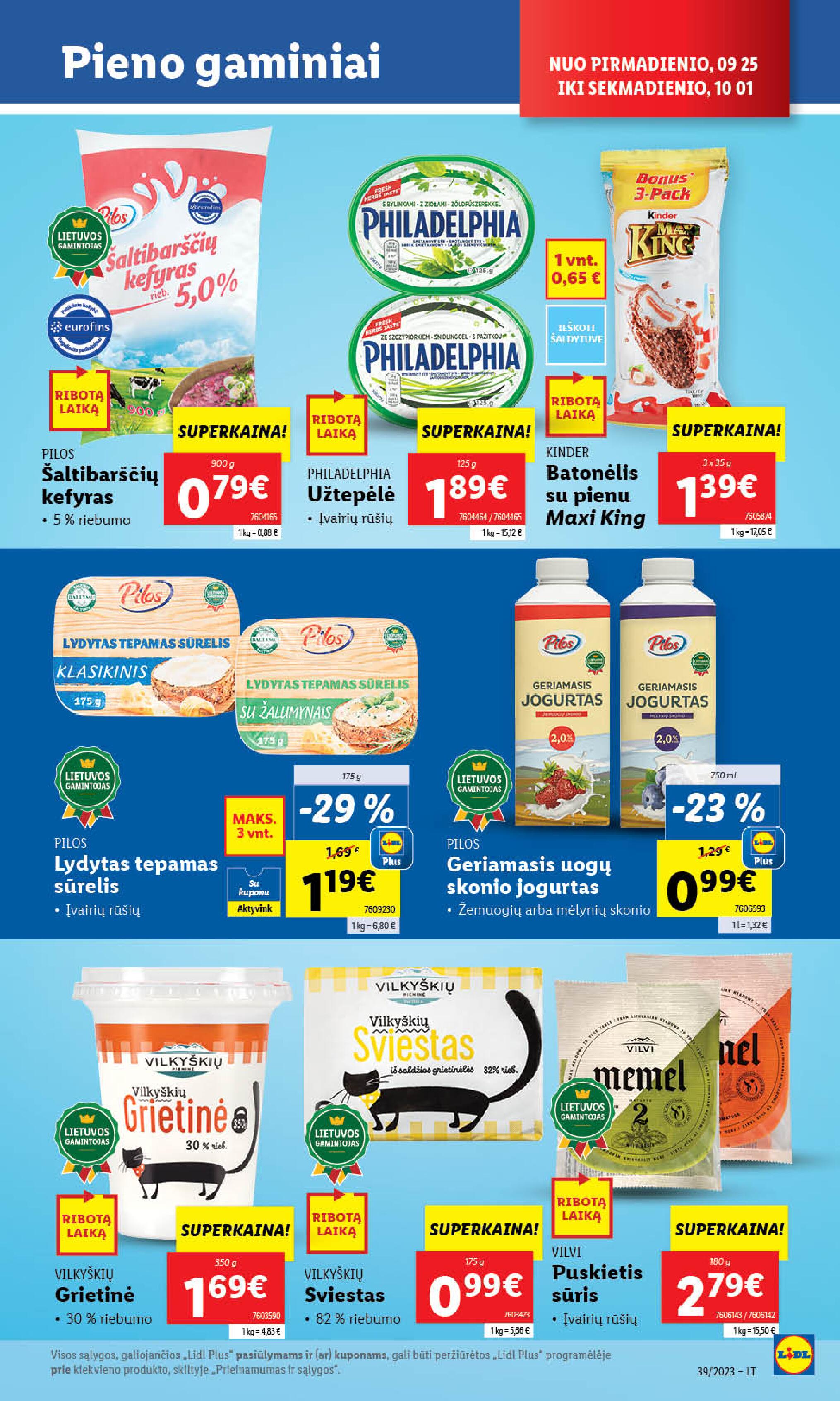 Naujausias LIDL kaininis katalogas 2023.09.25 - 2023.10.01