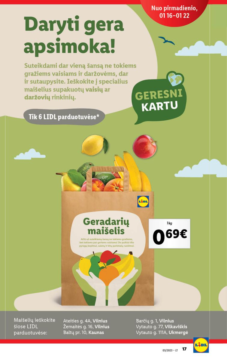 Naujausias LIDL kaininis katalogas 2023.01.16 - 2023.01.22