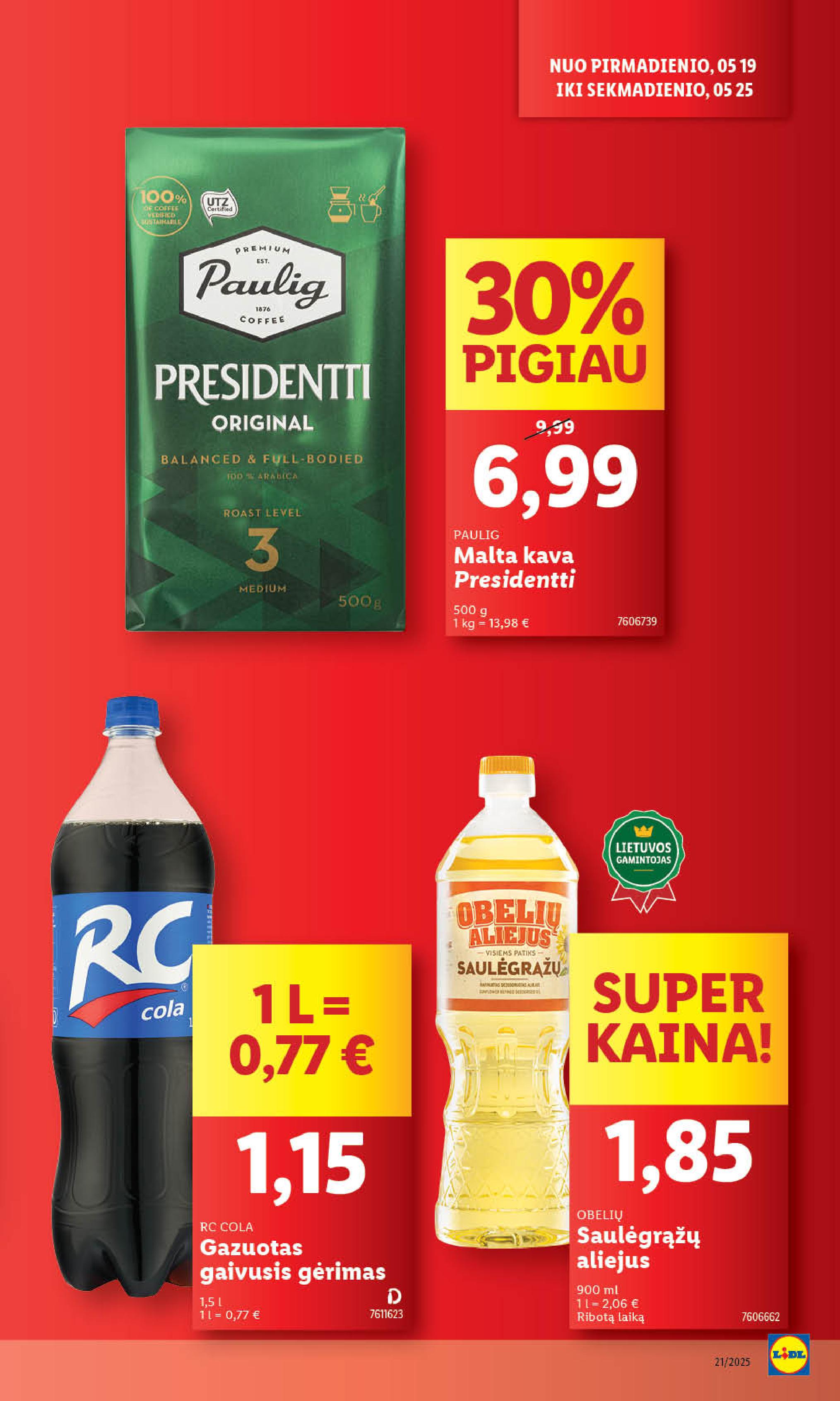 Naujausias LIDL kaininis katalogas 2025.05.19 - 2025.05.25
