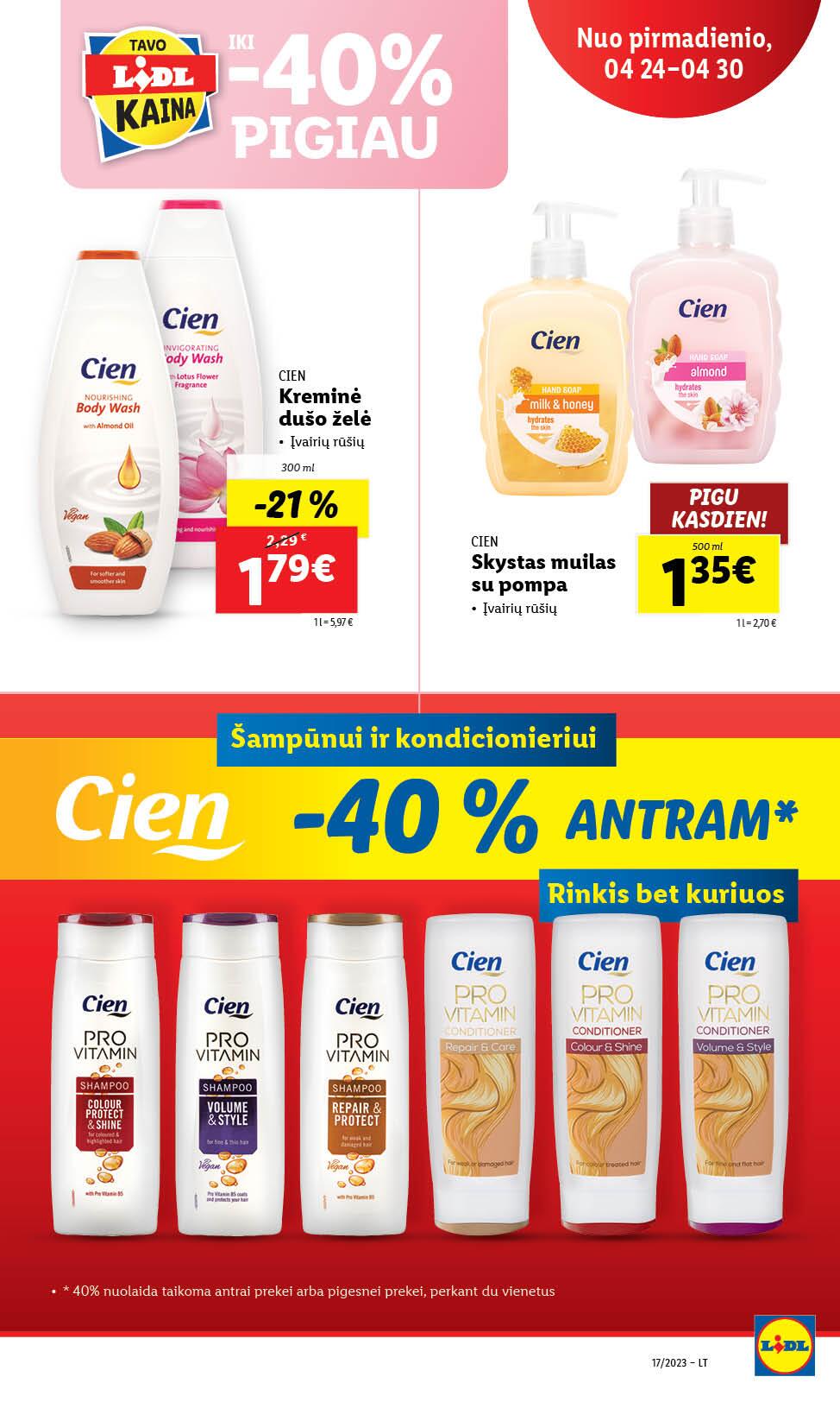 Naujausias LIDL kaininis katalogas 2023.04.24 - 2023.04.30