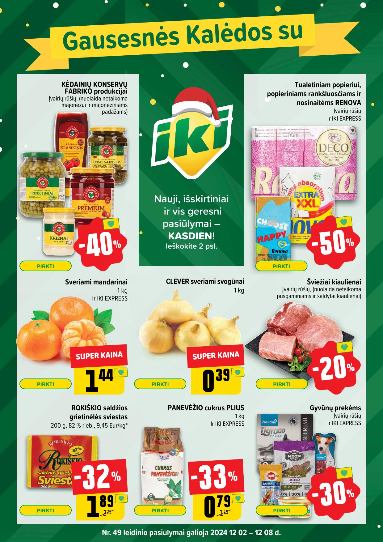 Naujausias IKI kaininis katalogas 2024.12.02 - 2024.12.08
