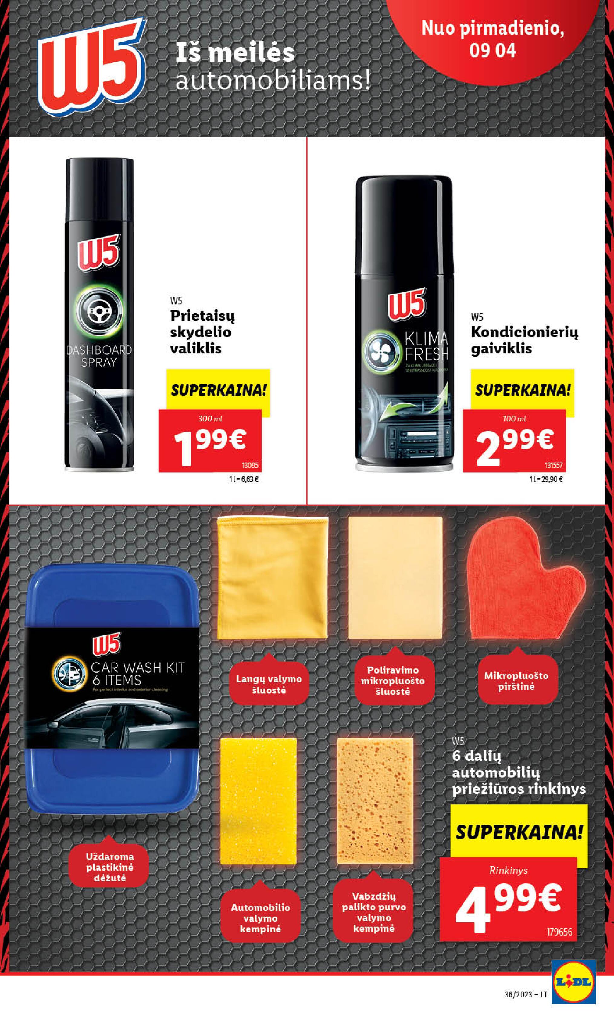 Naujausias LIDL kaininis katalogas 2023.09.04 - 2023.09.10