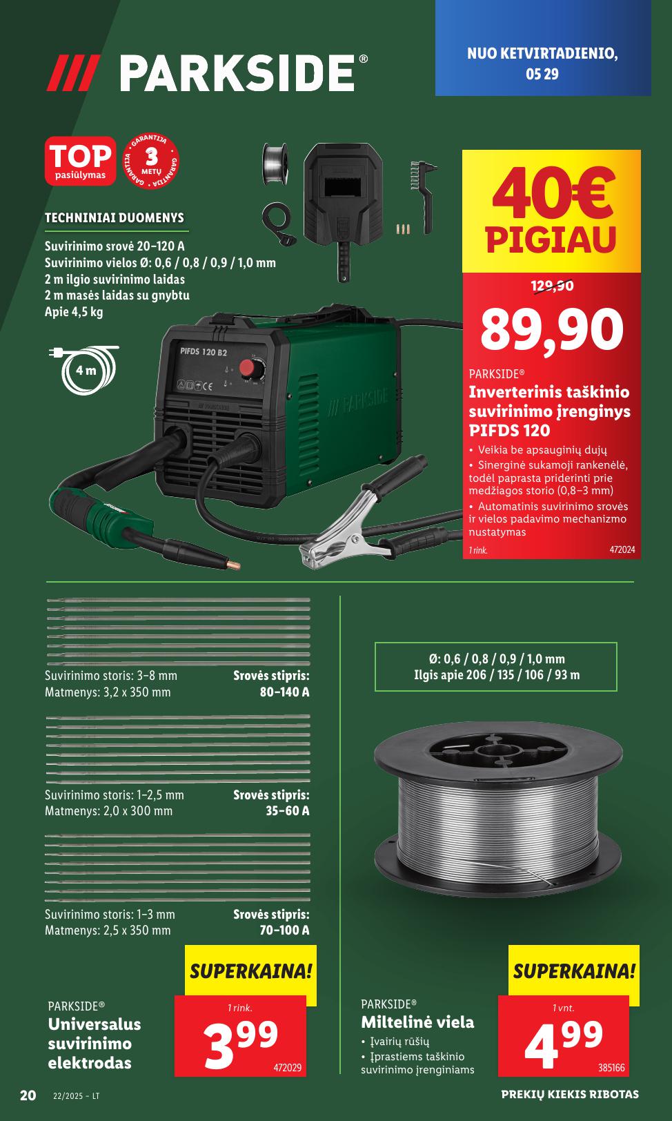 LIDL ne maisto prekių leidinys 2025.05.26 - 2025.06.01