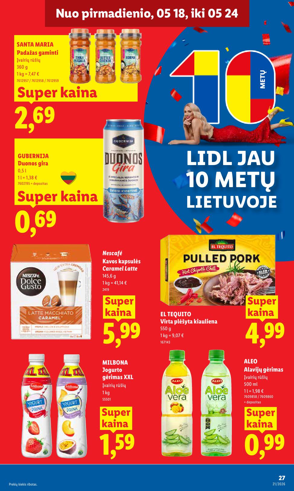 Naujausias LIDL kaininis katalogas 2026.05.18 - 2026.05.24